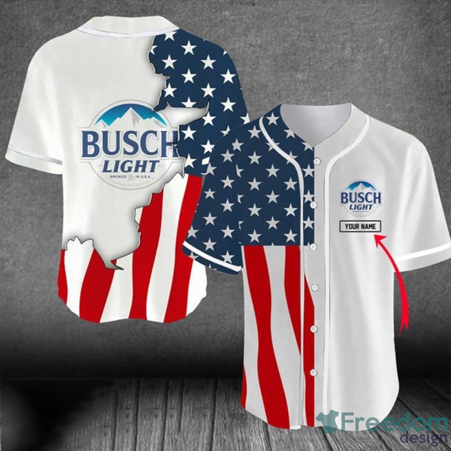 Black Skull Busch Light Baseball Jersey Shirt For Men And Women