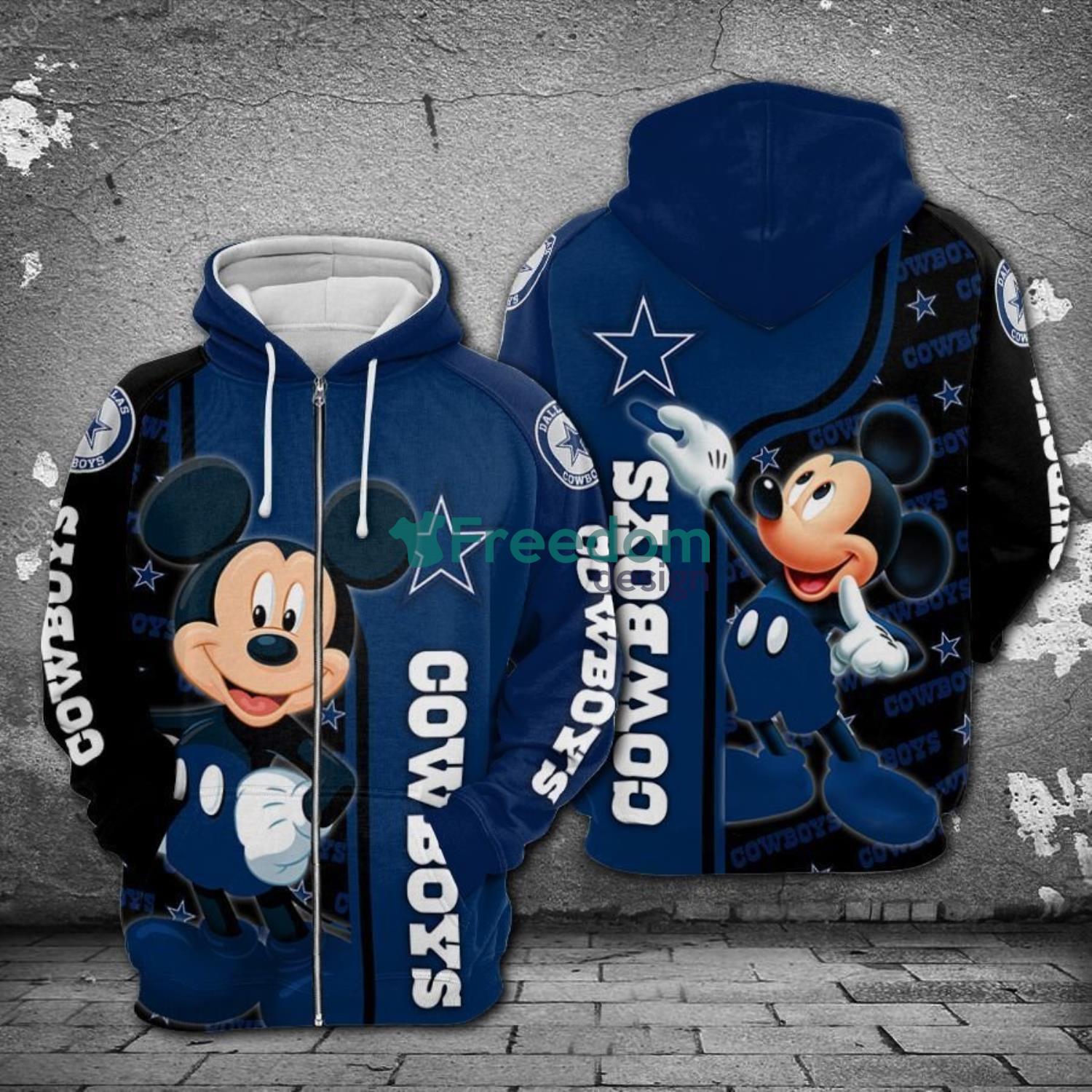 Dallas Cowboys Logo Nfl Jersey 3D Hoodie For Sport Team - Freedomdesign