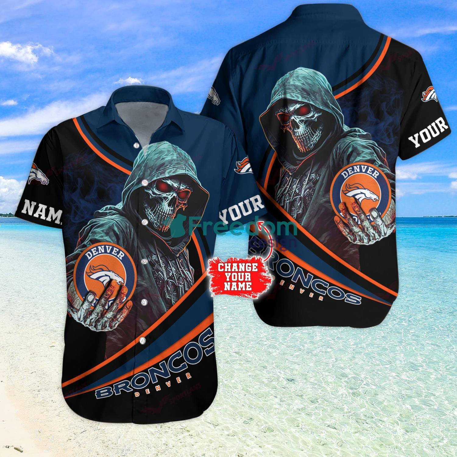 Custom Name Denver Broncos NFL Aloha Hawaiian Shirt –