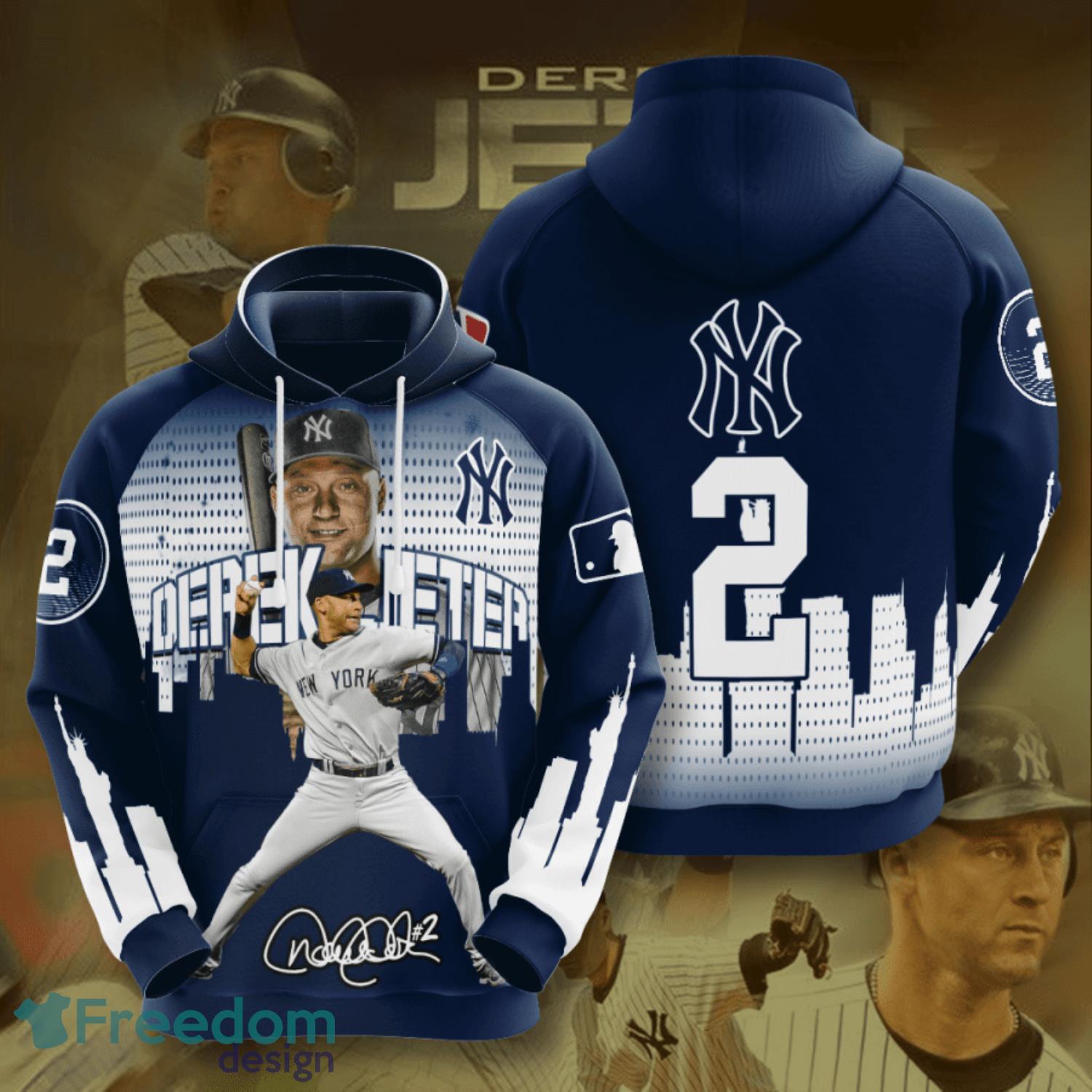 Derek Jeter New York Yankees 3D Hoodie For Men For Women All Over Printed  Hoodie Gift For Fans - Freedomdesign