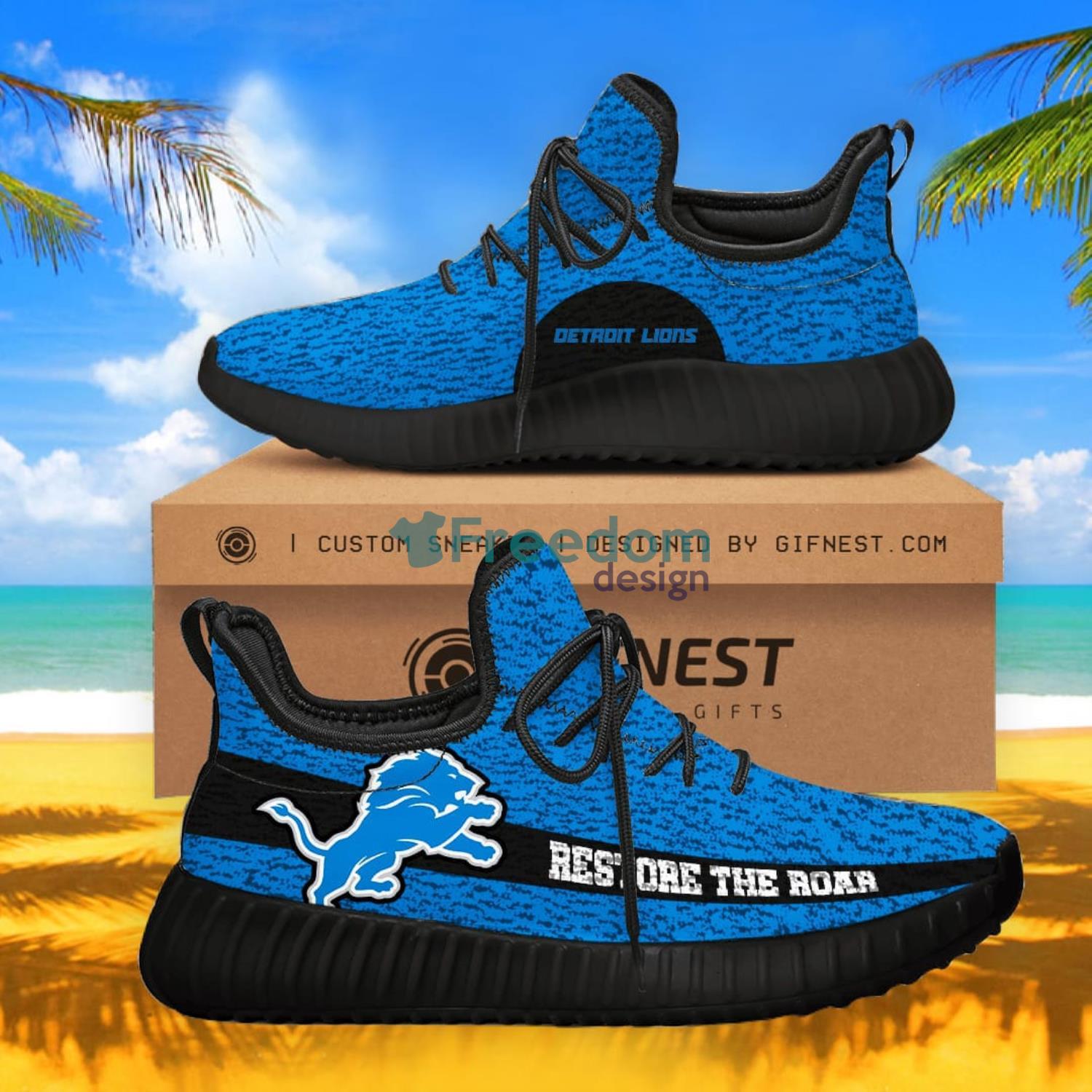 Detroit Lions Restore The Road Sneaker Reze Shoes Gift For Fans image Detroit Lions Restore The Road Sneaker Reze Shoes Gift For Fans Product Photo 2