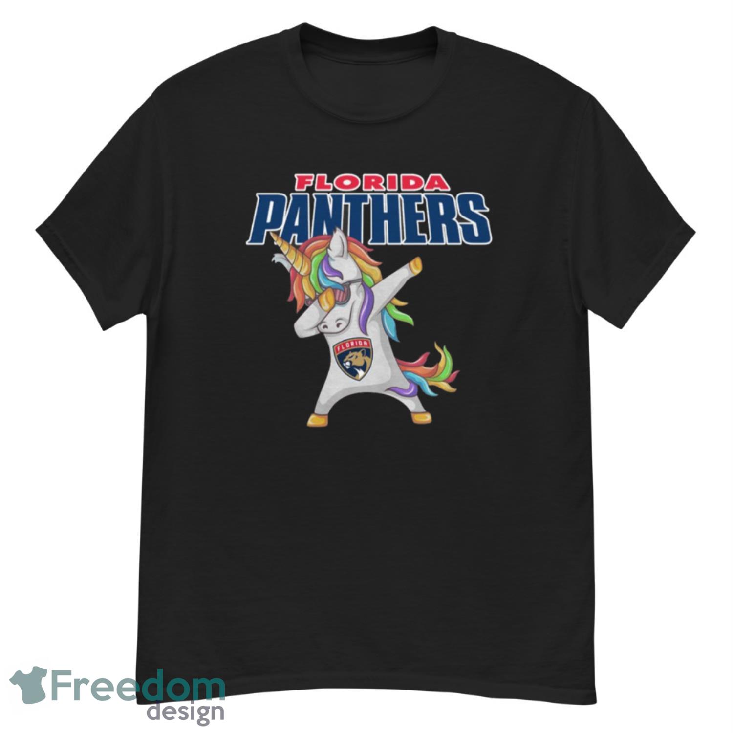 Florida Panthers NHL Hockey Funny Unicorn Dabbing Sports T Shirt - G500 Men’s Classic T-Shirt