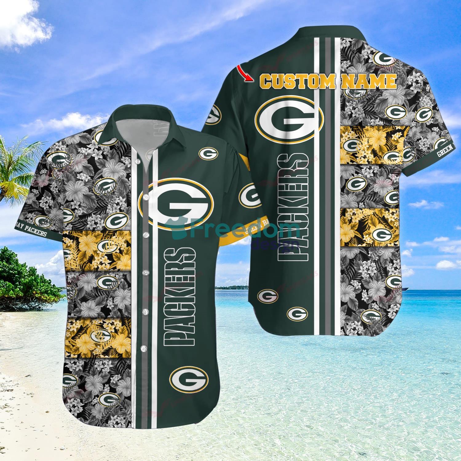 Green Bay Packers Skull Diamon Halloween Hawaiian Shirt For Fans