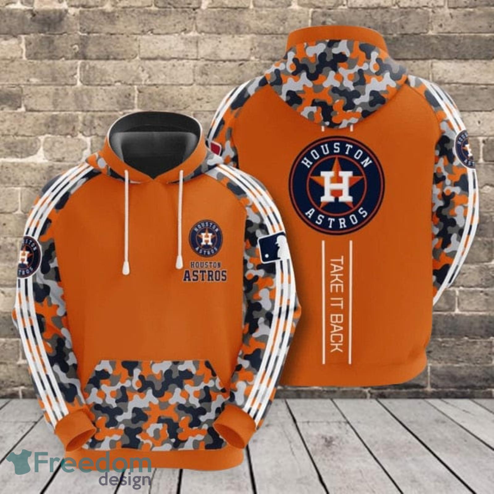 NEW 3D Printed All Over Houston Astros 3D Hoodie