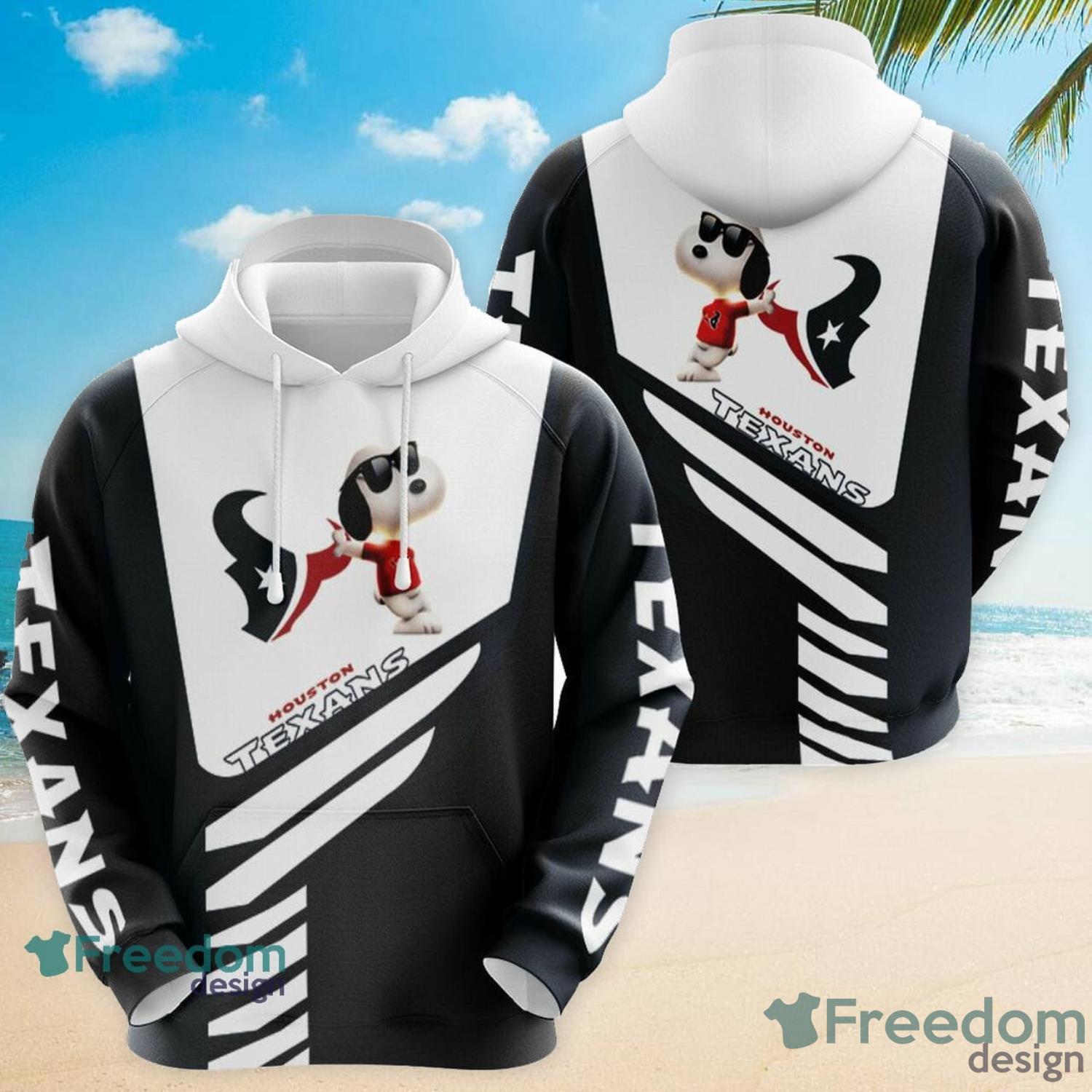 Houston Texans Snoopy Lover All Over Print 3D Hoodie Dress - USALast