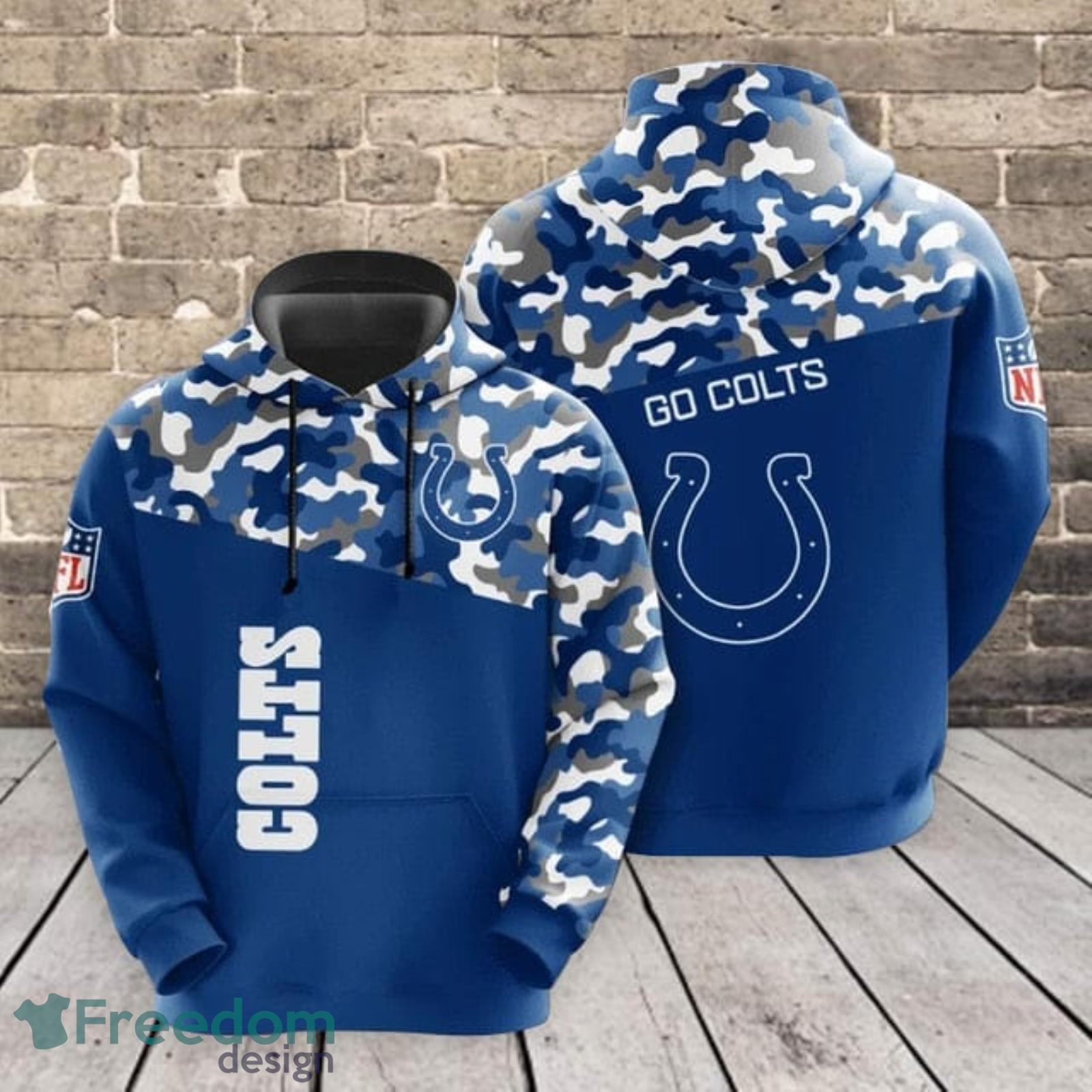 NFL Jacksonville Jaguars Camouflage Blue Hoodie, Zip Hoodie 3D All Over  Print For Fans