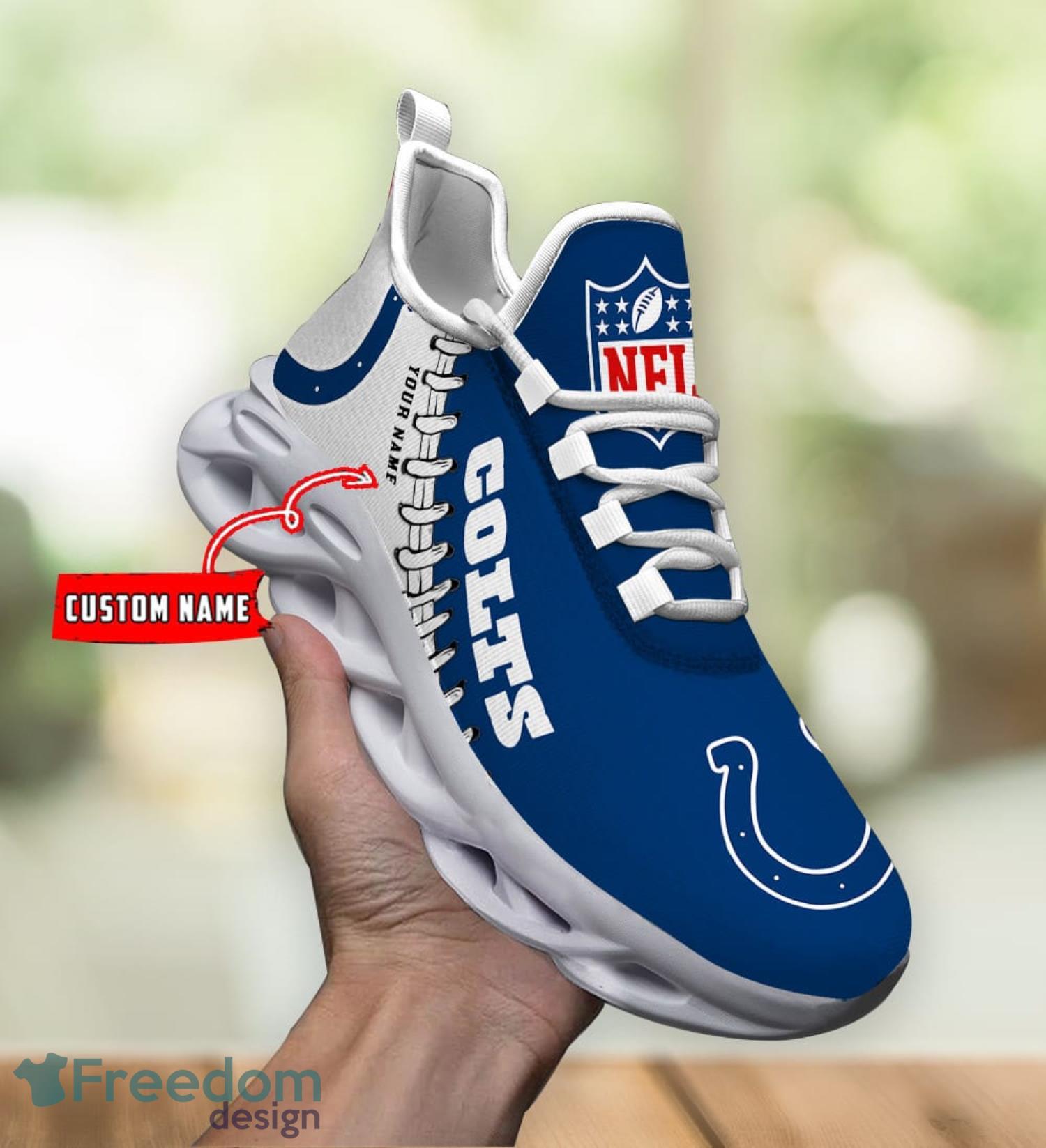 Indianapolis Colts NFL Flag American Running Sneaker Custom Name Max Soul  Shoes - YesItCustom