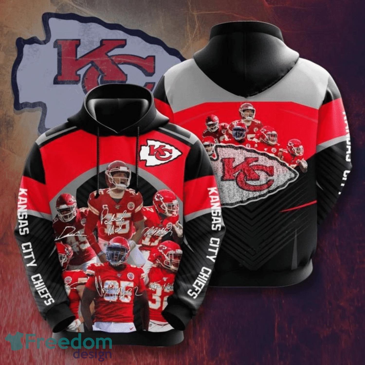 Kansas City Chiefs Hoodie 3D Halloween Horror Night Gift For Fans