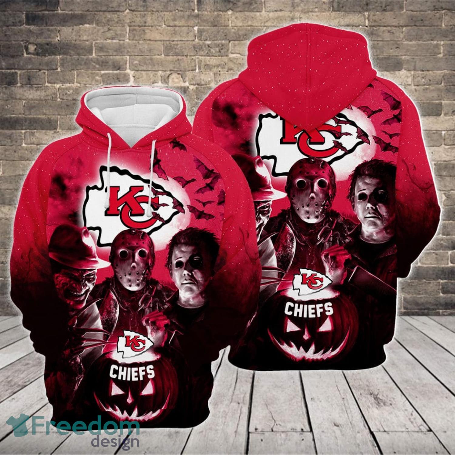 Christmas Gift Kansas City Chiefs Skull Pattern 3D Ugly Christmas