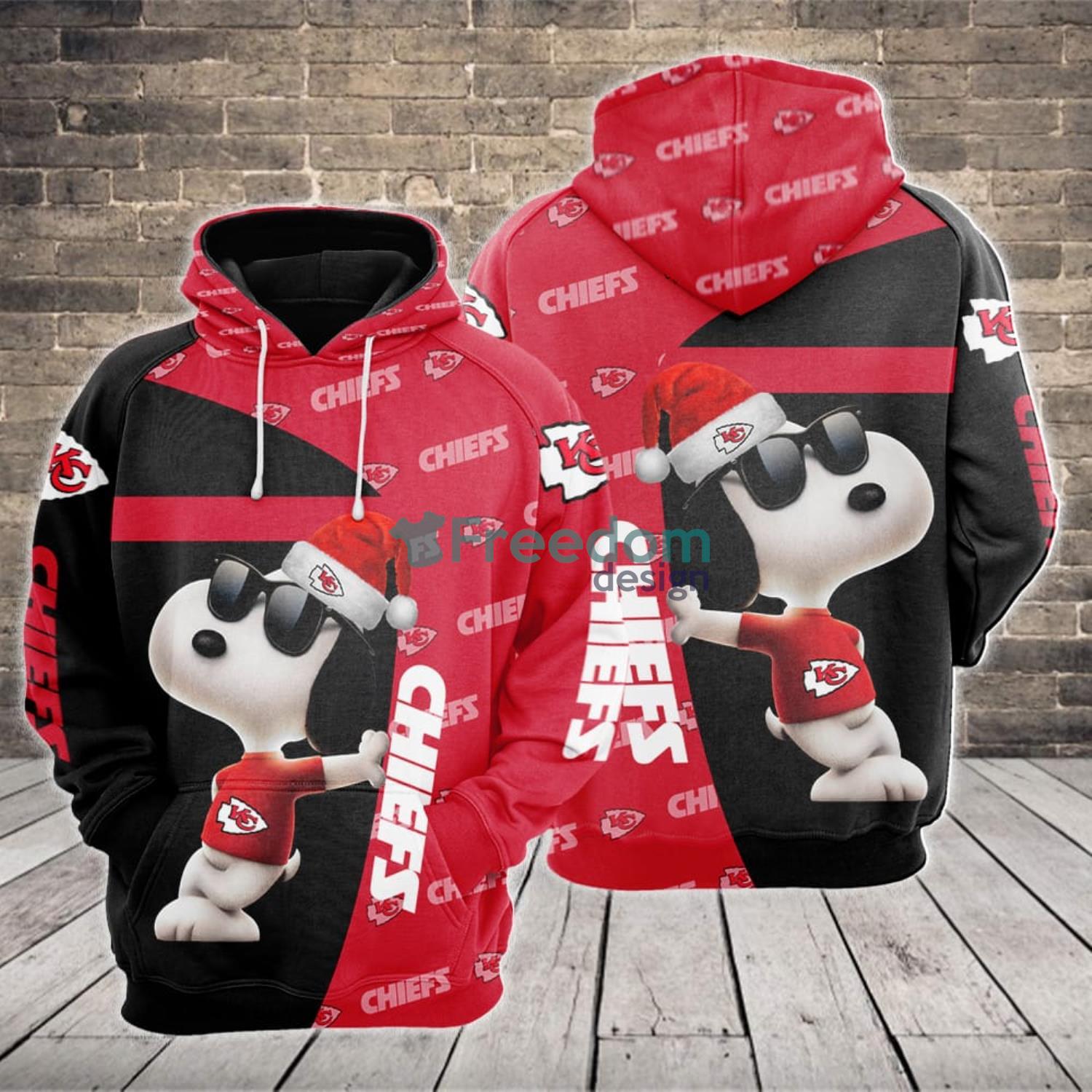 Kansas City Chiefs Snoopy Kiss 3D All Over Printed Hoodie Zip Hoodie -  Freedomdesign