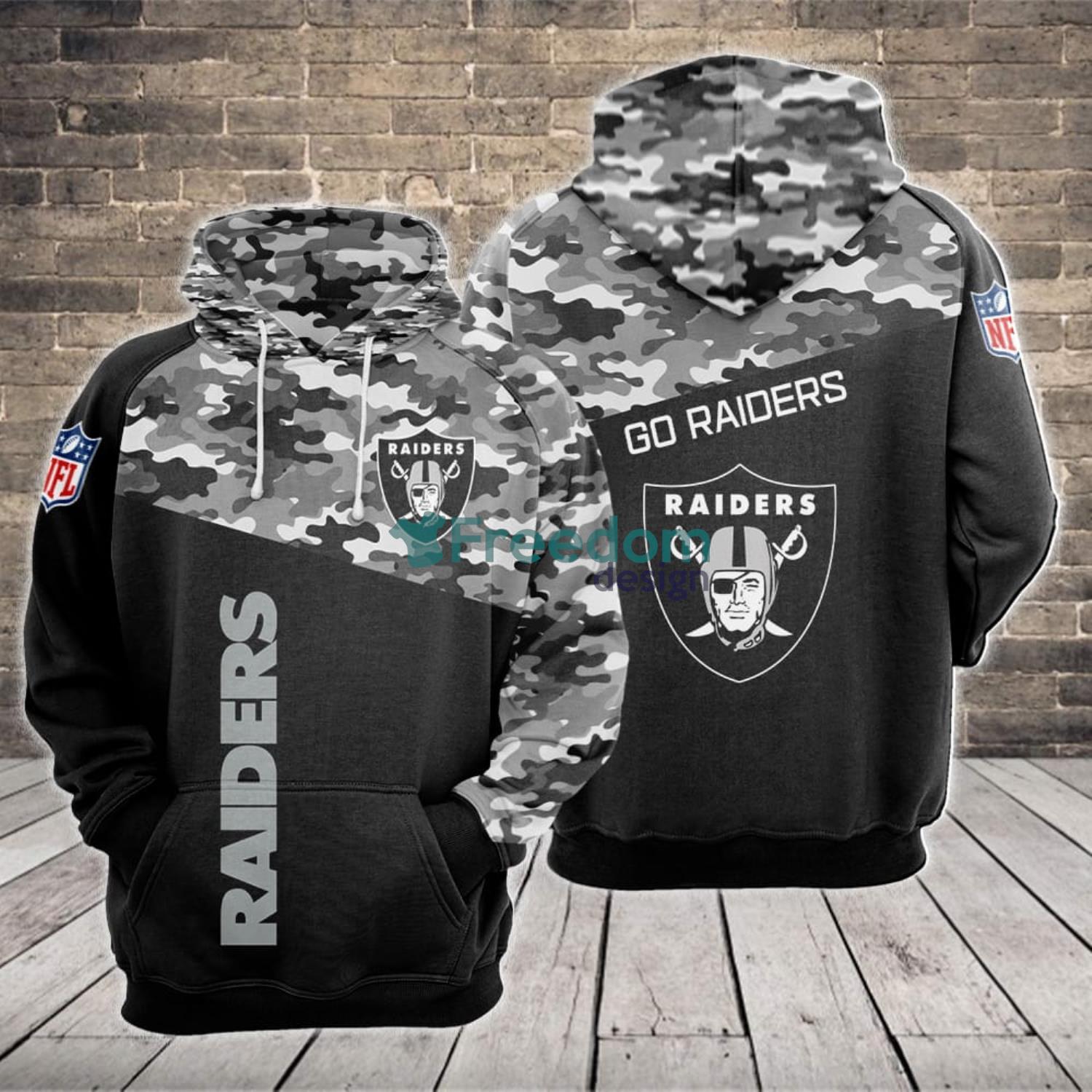 raiders camo hoodie