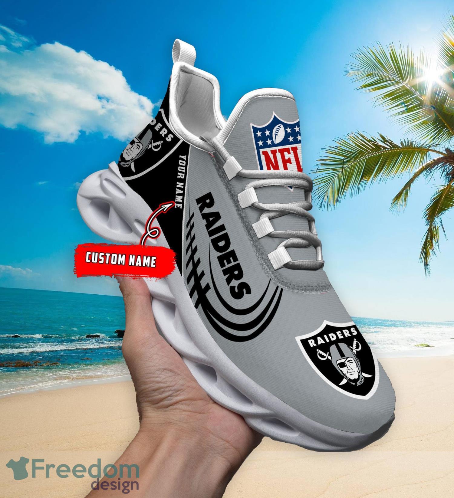 Las Vegas Raiders Sport Team Custom Name Max Soul Sneaker Shoes