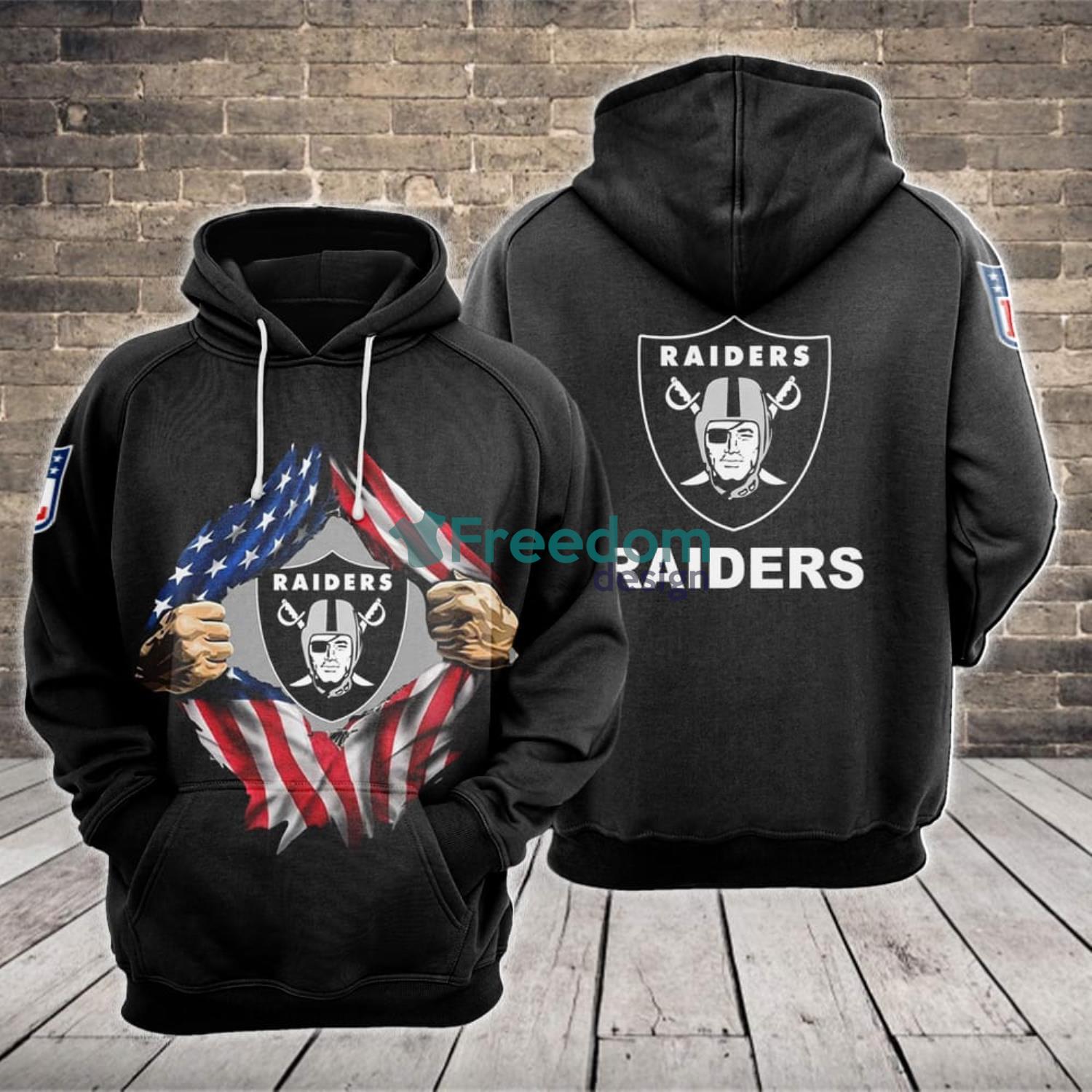 Las Vegas Raiders Camo Pattern 3D Hoodie For Sport Team - Freedomdesign