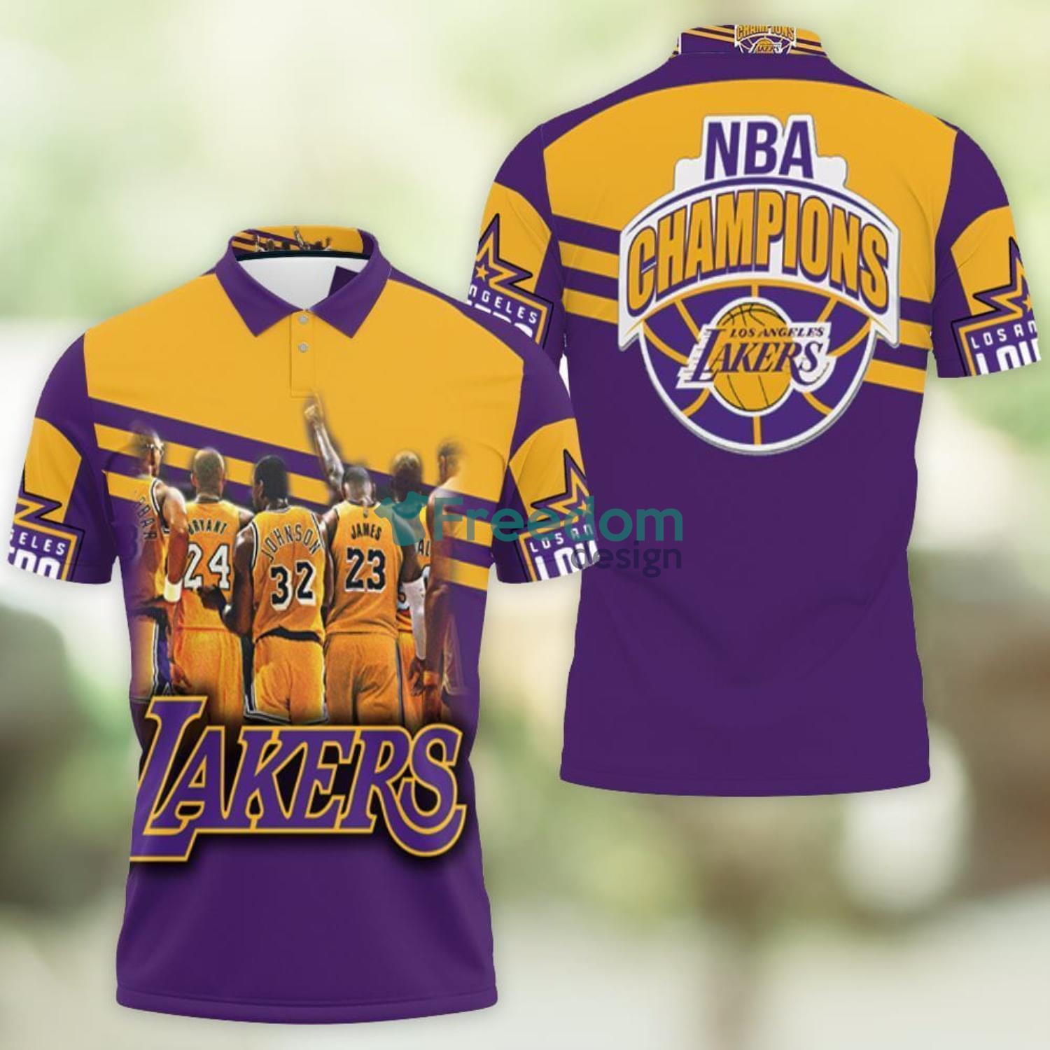 Los Angeles Lakers Nba Western Conference 3d Polo Shirt Jersey All Over  Print Shirt 3d T-shirt – Teepital – Everyday New Aesthetic Designs