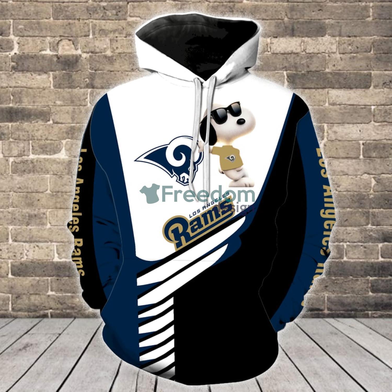Los Angeles Rams Snoopy Lover All Over Print 3D Hoodie For Men And Women Product Photo 1 Los Angeles Rams Snoopy Lover All Over Print 3D Hoodie For Men And Women Product Photo 1