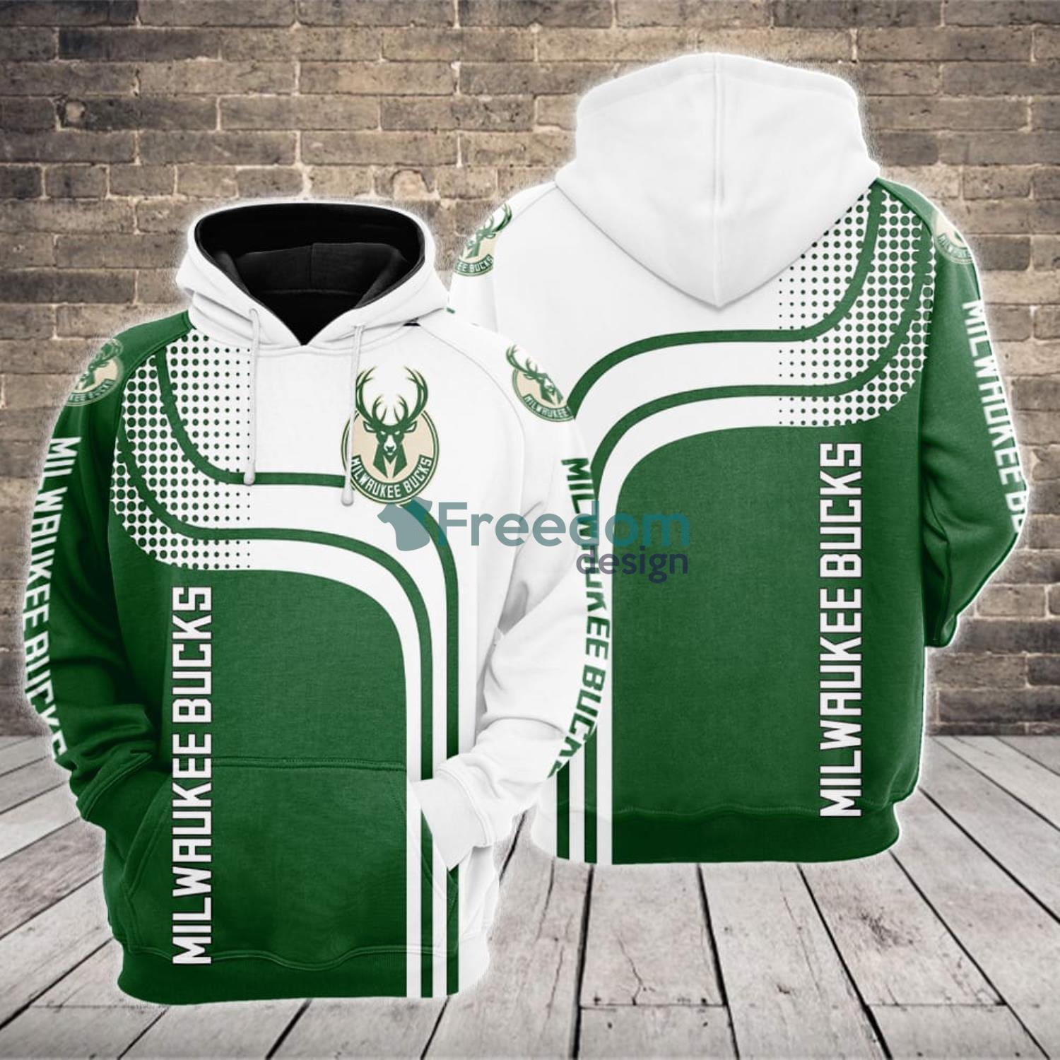 Milwaukee Bucks New Trends Custom Name And Number Christmas Hawaiian Shirt  - Freedomdesign