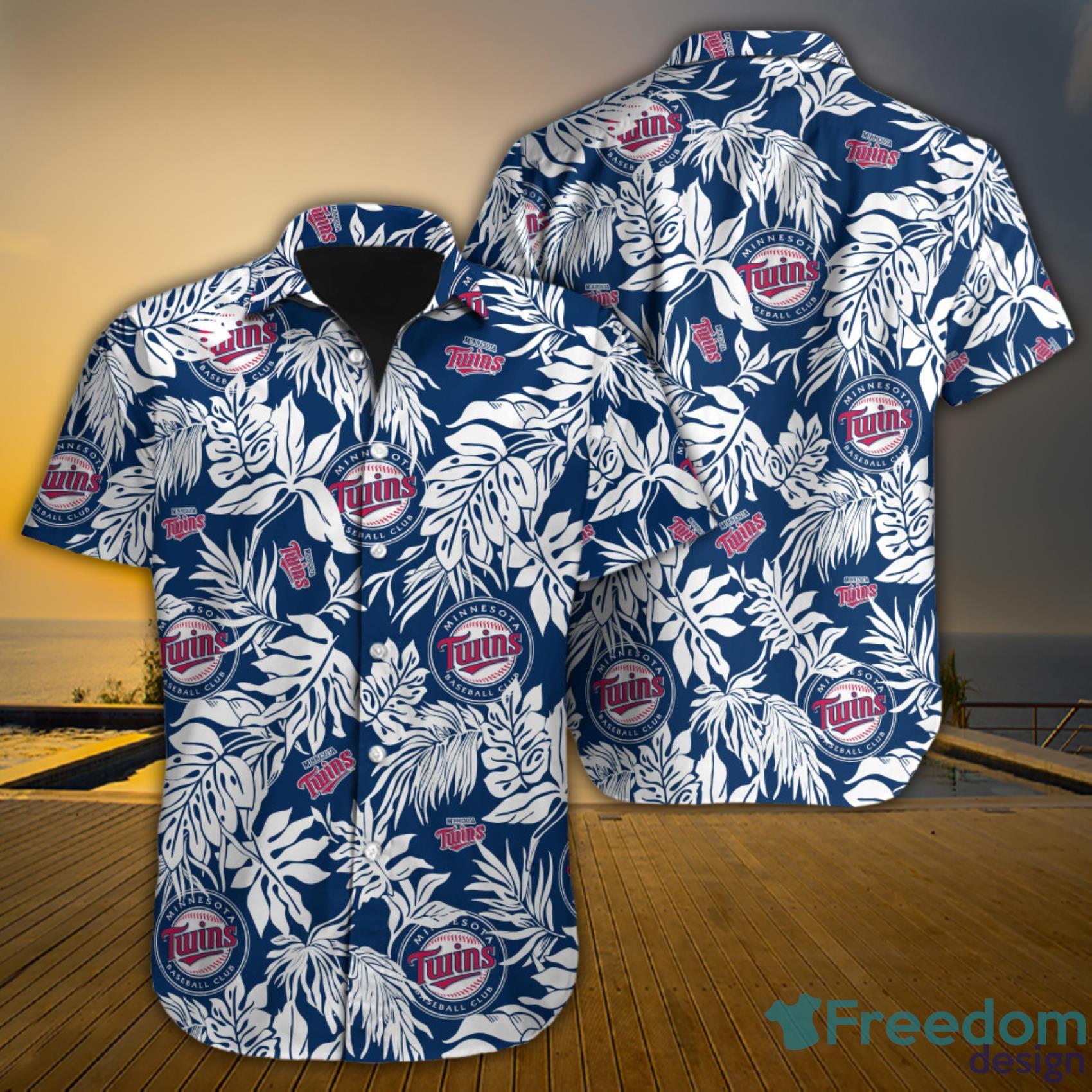 Baseball American Hawaii Shirt Tropical Beach Tree Minnesota Twins -  Freedomdesign