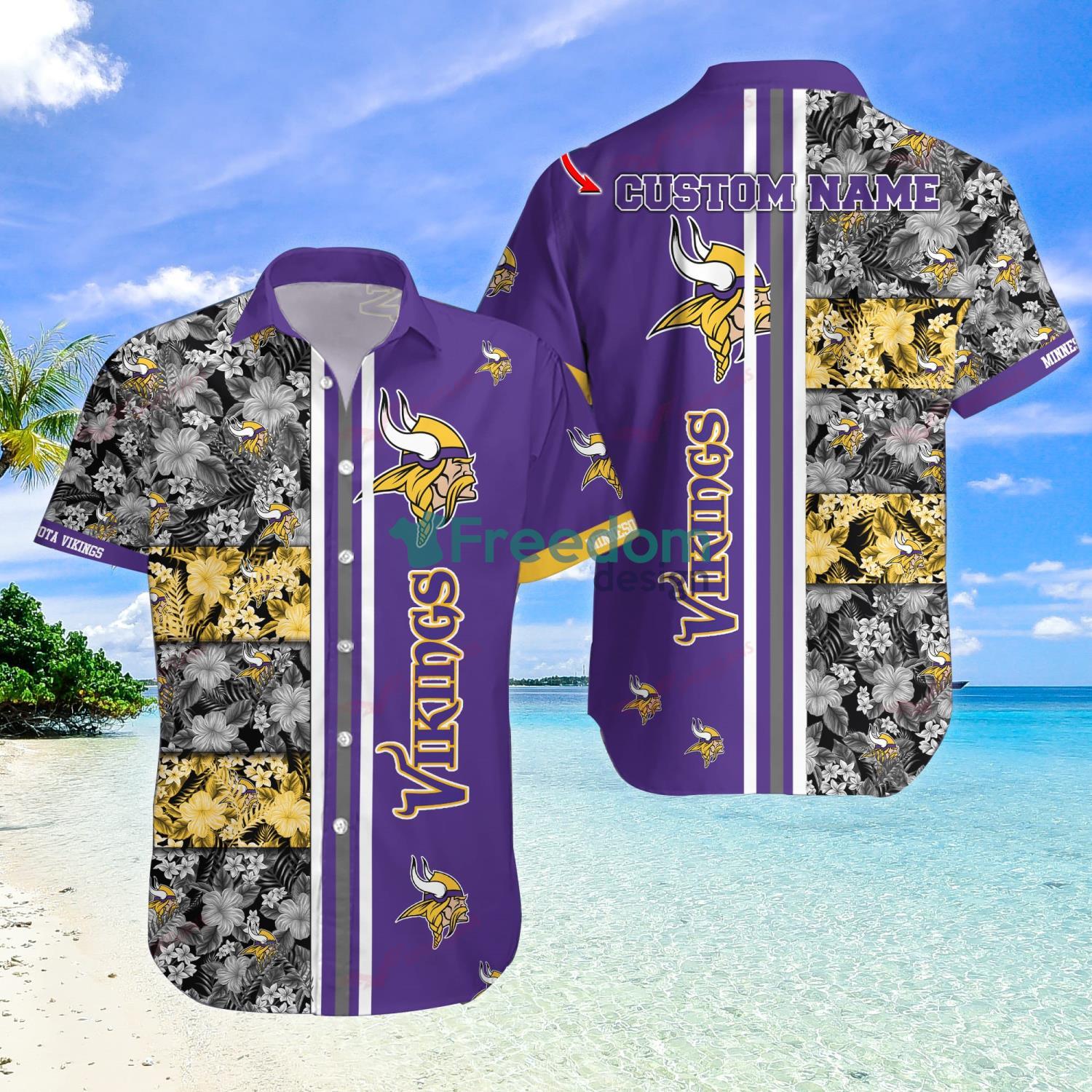 Minnesota Vikings Trending Hawaiian Shirt Gift For Fans - Freedomdesign