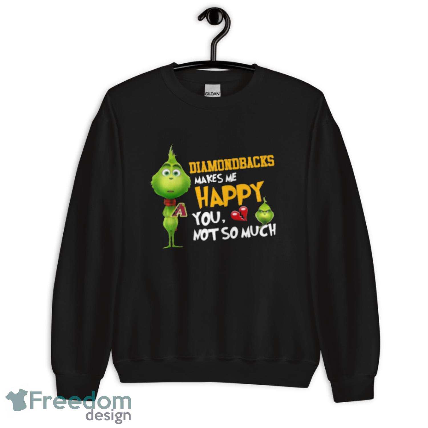 MLB Arizona Diamondbacks Makes Me Happy You Not So Much Grinch Baseball Sports T-Shirt - Unisex Crewneck Sweatshirt MLB Arizona Diamondbacks Makes Me Happy You Not So Much Grinch Baseball Sports T-Shirt - Unisex Crewneck Sweatshirt