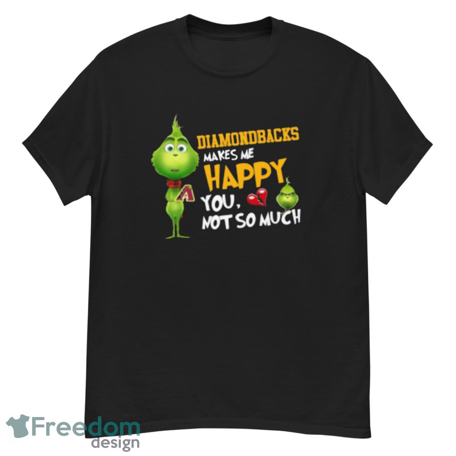 MLB Arizona Diamondbacks Makes Me Happy You Not So Much Grinch Baseball Sports T-Shirt - G500 Men’s Classic T-Shirt MLB Arizona Diamondbacks Makes Me Happy You Not So Much Grinch Baseball Sports T-Shirt - G500 Men’s Classic T-Shirt