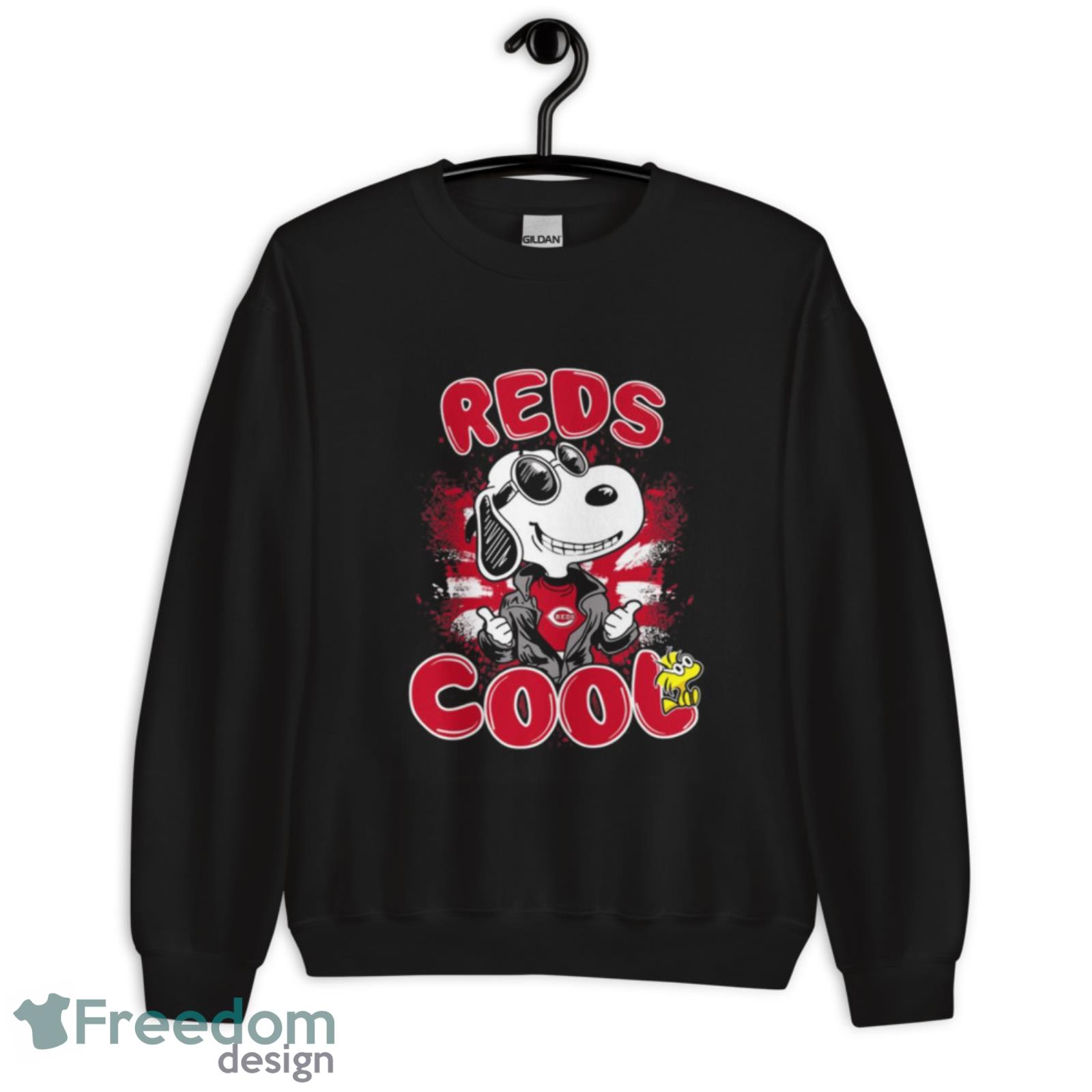 MLB Baseball Cincinnati Reds Cool Snoopy Shirt Shirt For Fans image MLB Baseball Cincinnati Reds Cool Snoopy Shirt Shirt For Fans - Unisex Heavy Blend Crewneck Sweatshirt