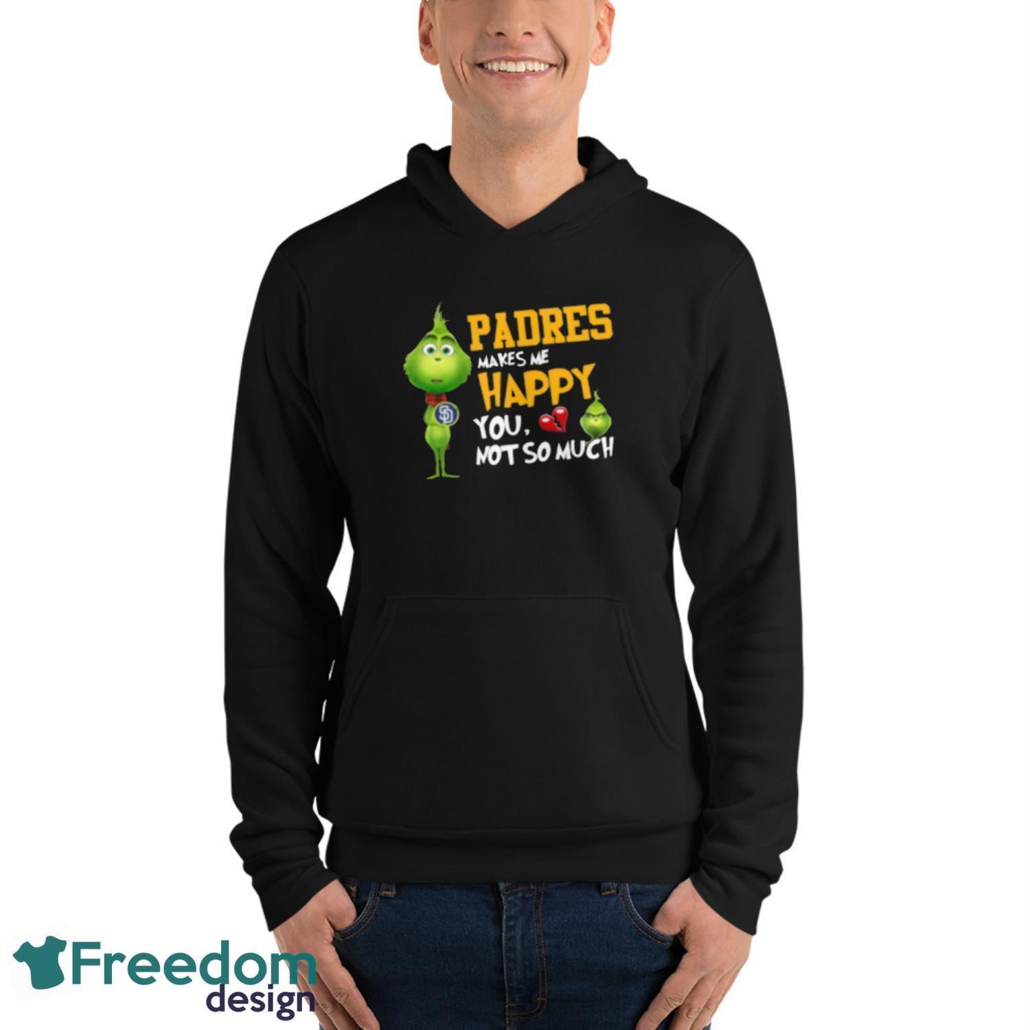 MLB San Diego Padres Makes Me Happy You Not So Much Grinch Baseball Sports  T-Shirt - Freedomdesign