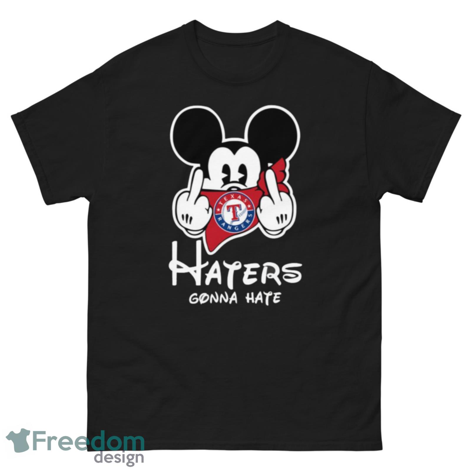 MLB Chicago Cubs Haters Gonna Hate Mickey Mouse Disney Baseball T