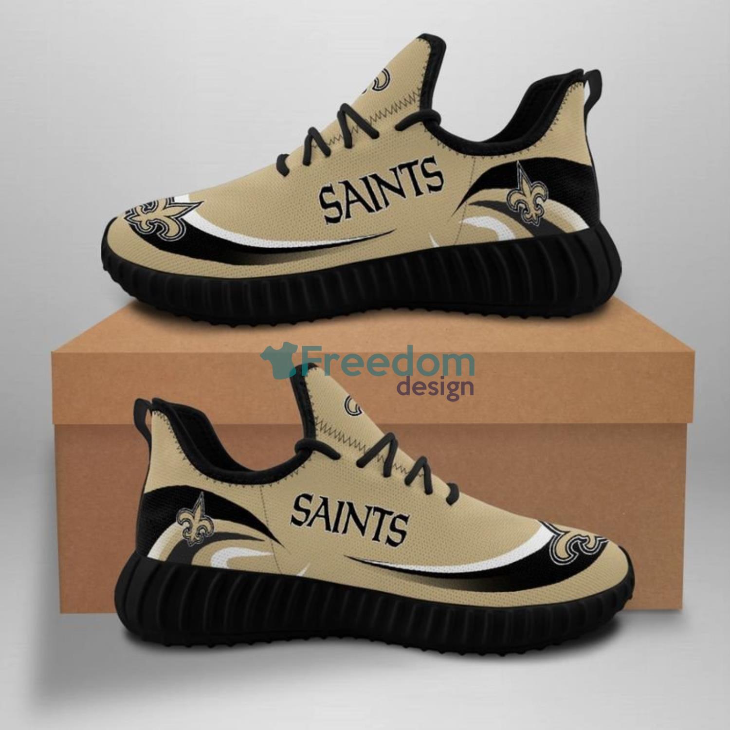 New Orleans Saints Waves New Sneakers Reze Shoes For Fans Product Photo 1 New Orleans Saints Waves New Sneakers Reze Shoes For Fans Product Photo 1