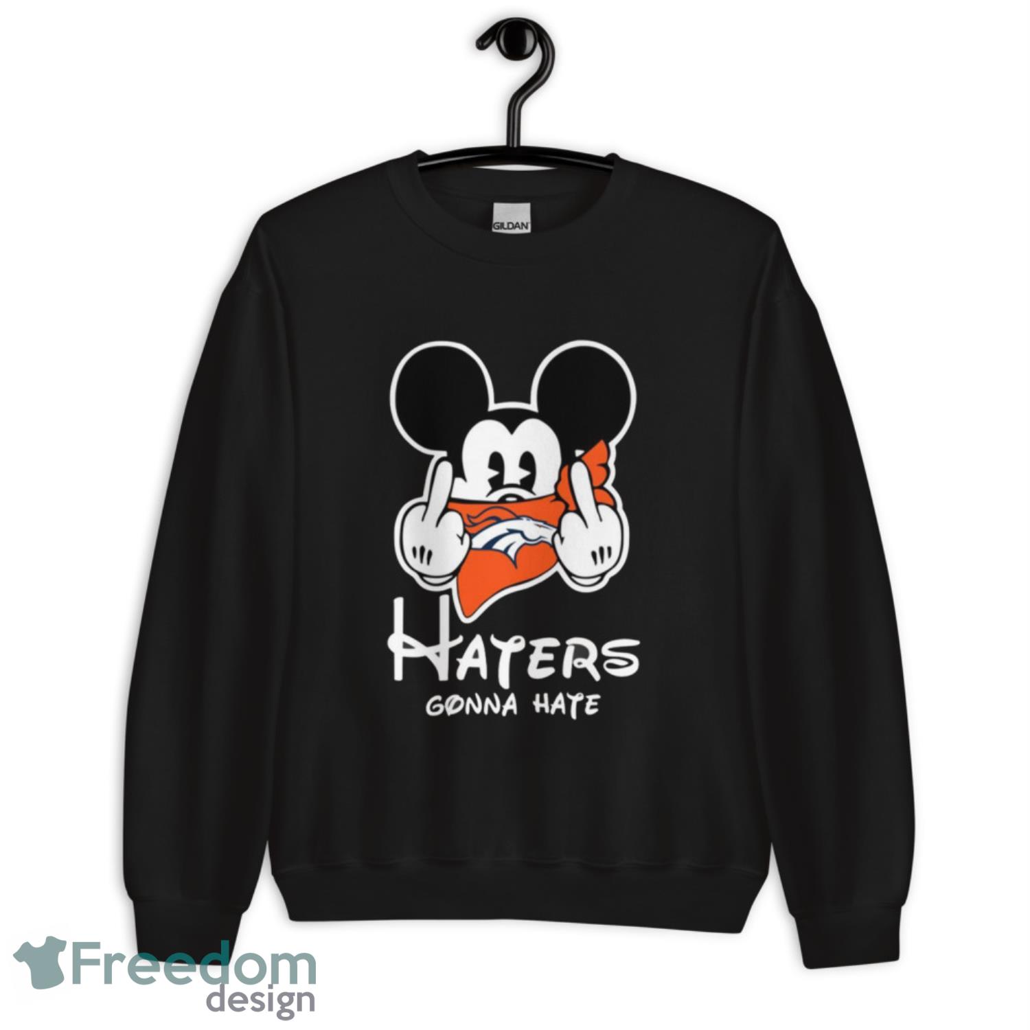 Personalized Denver Broncos Mickey Mouse Haters Gonna Hate All