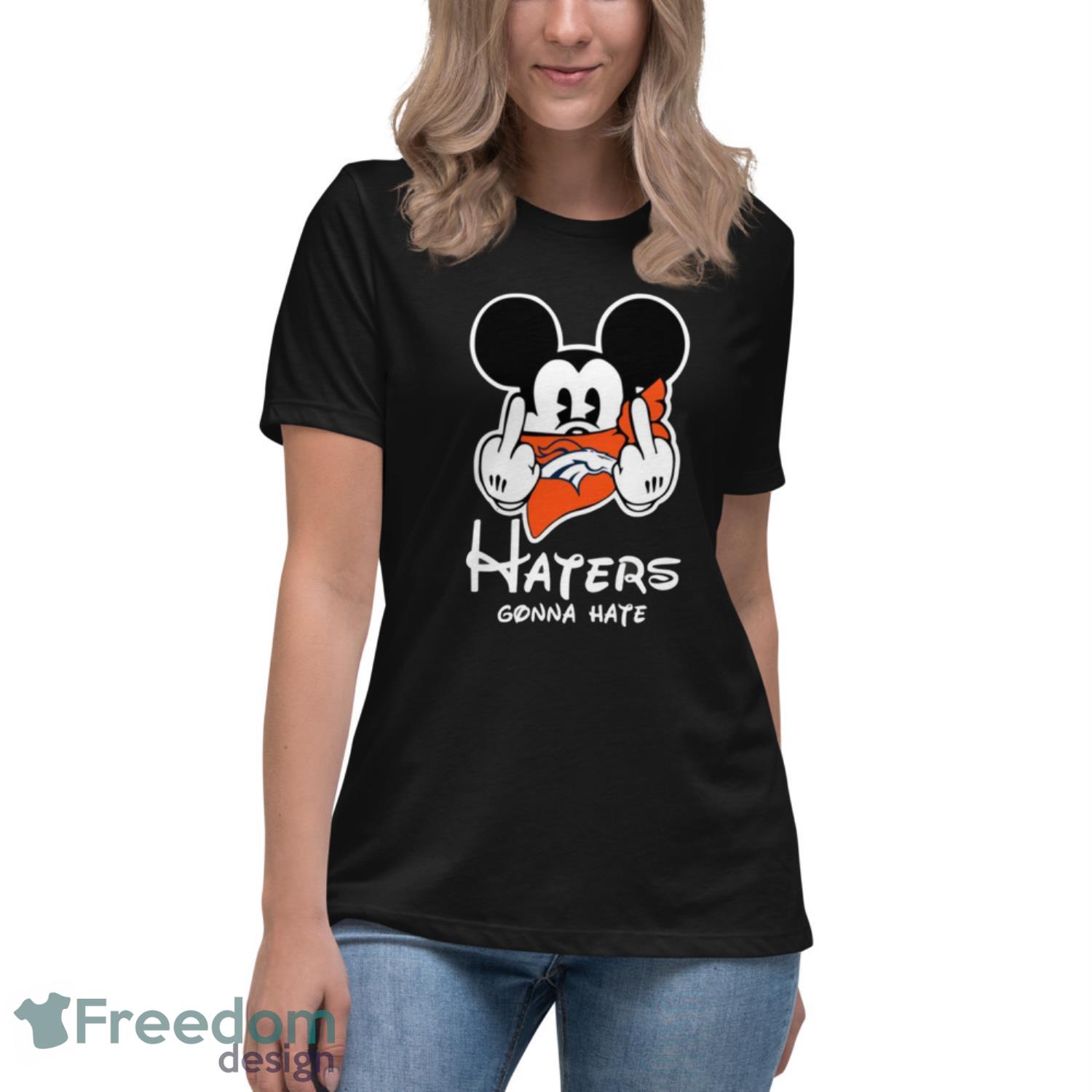 Personalized Denver Broncos Mickey Mouse Haters Gonna Hate All