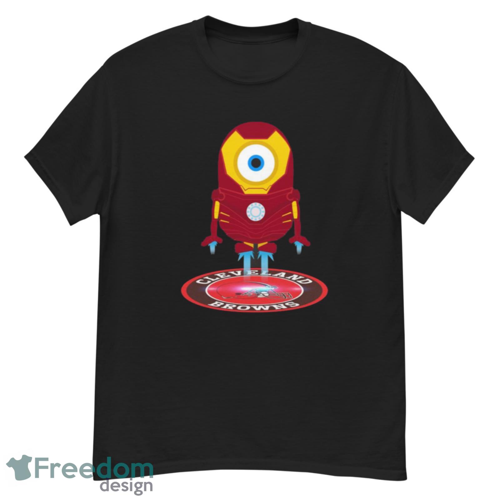 NFL Football Cleveland Browns Iron Man Minion Marvel Shirt T Shirt - G500 Men’s Classic T-Shirt NFL Football Cleveland Browns Iron Man Minion Marvel Shirt T Shirt - G500 Men’s Classic T-Shirt