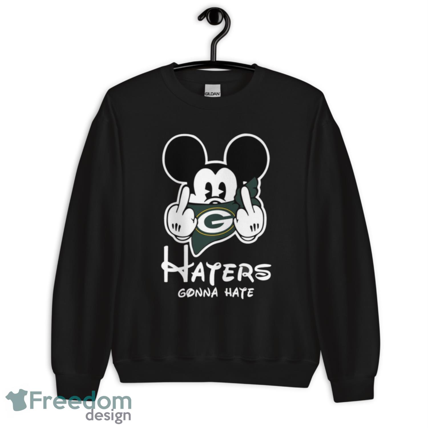 NFL Green Bay Packers Haters Gonna Hate Mickey Mouse Disney Football Shirt  For Fans - Freedomdesign