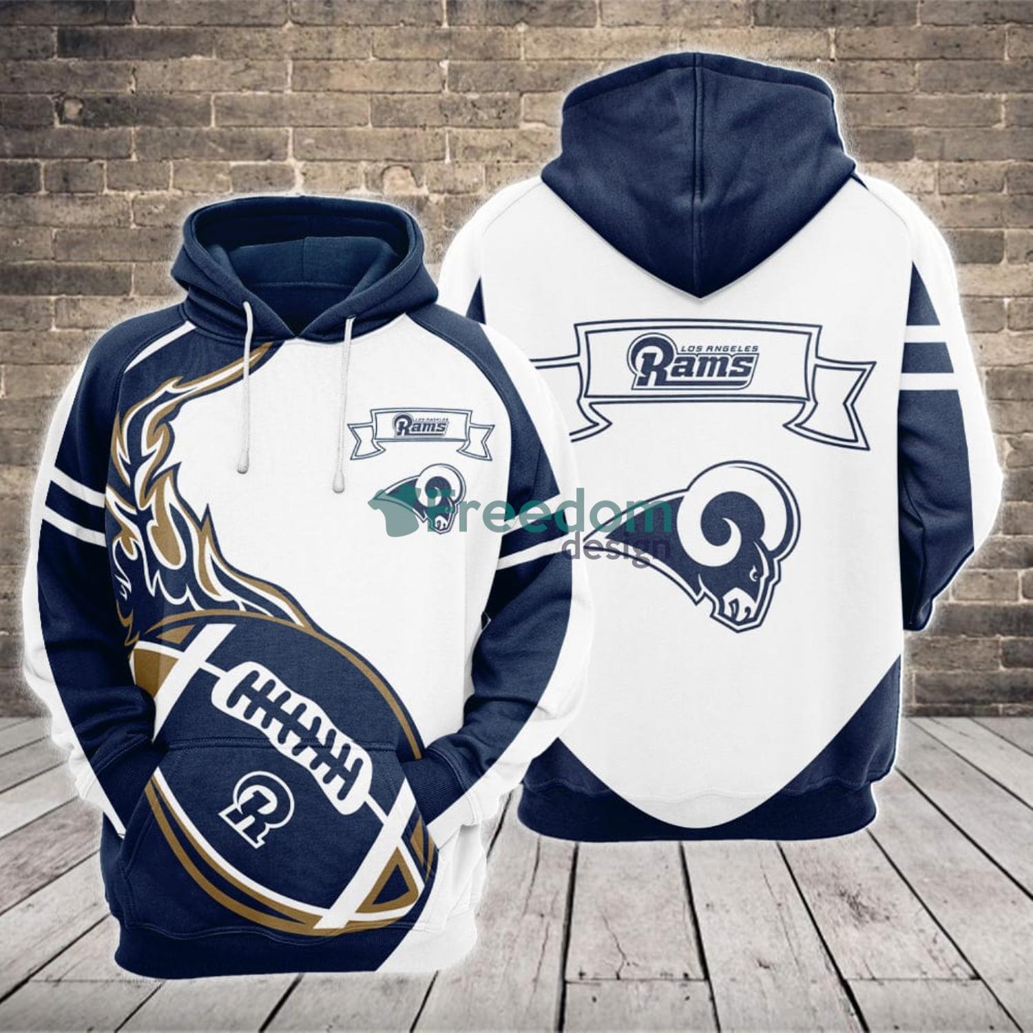 NFL Los Angeles Rams Legends 3D Pullover Hoodie For Fans