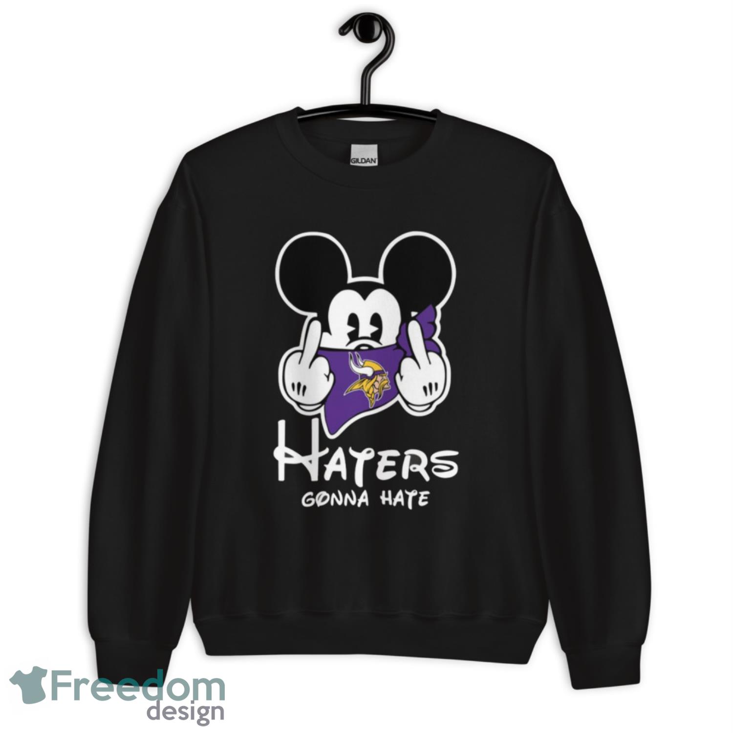 NFL Hey Haters Mickey Football Sports Minnesota Vikings Hoodie