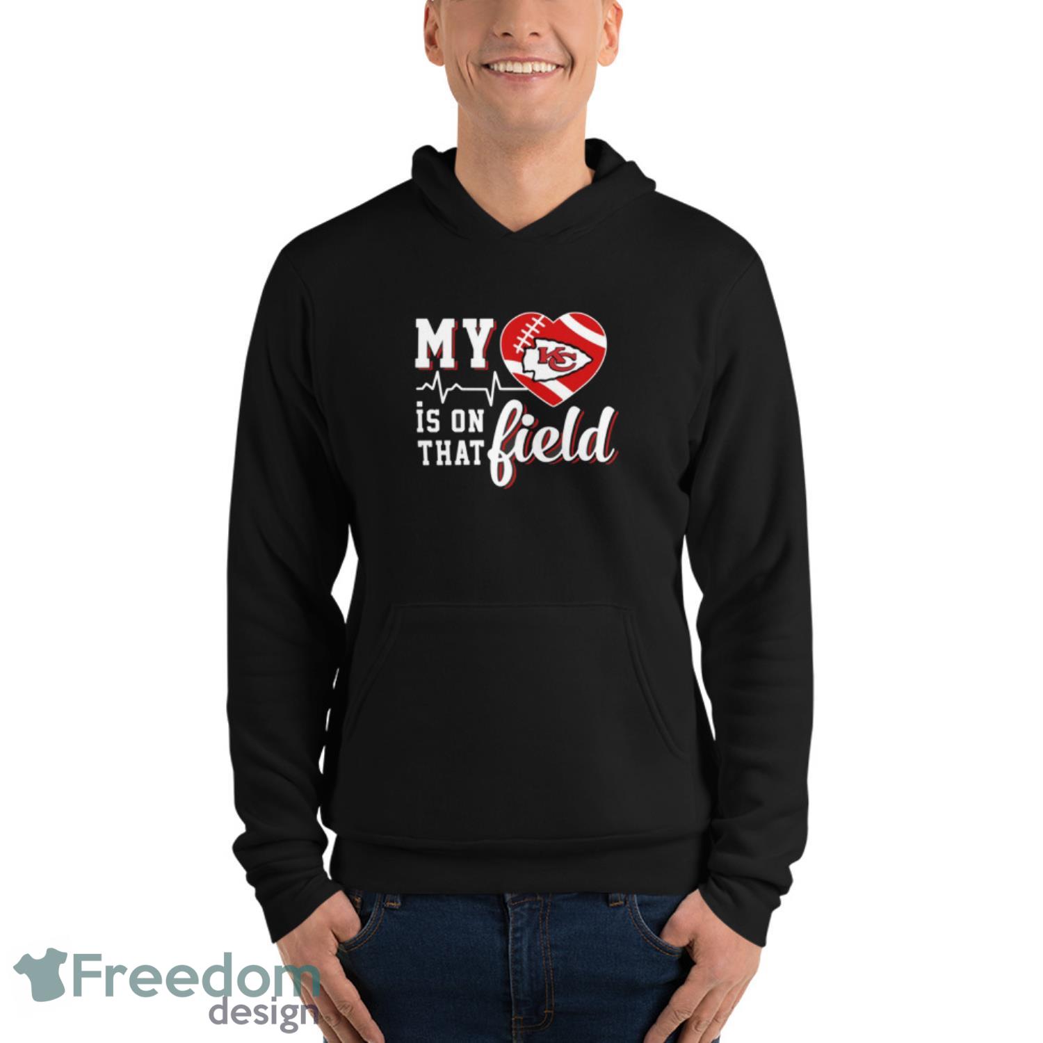 NFL My Heart Is On That Field Football Sports Kansas City Chiefs T Shirt - Unisex Fleece Pullover Hoodie NFL My Heart Is On That Field Football Sports Kansas City Chiefs T Shirt - Unisex Fleece Pullover Hoodie