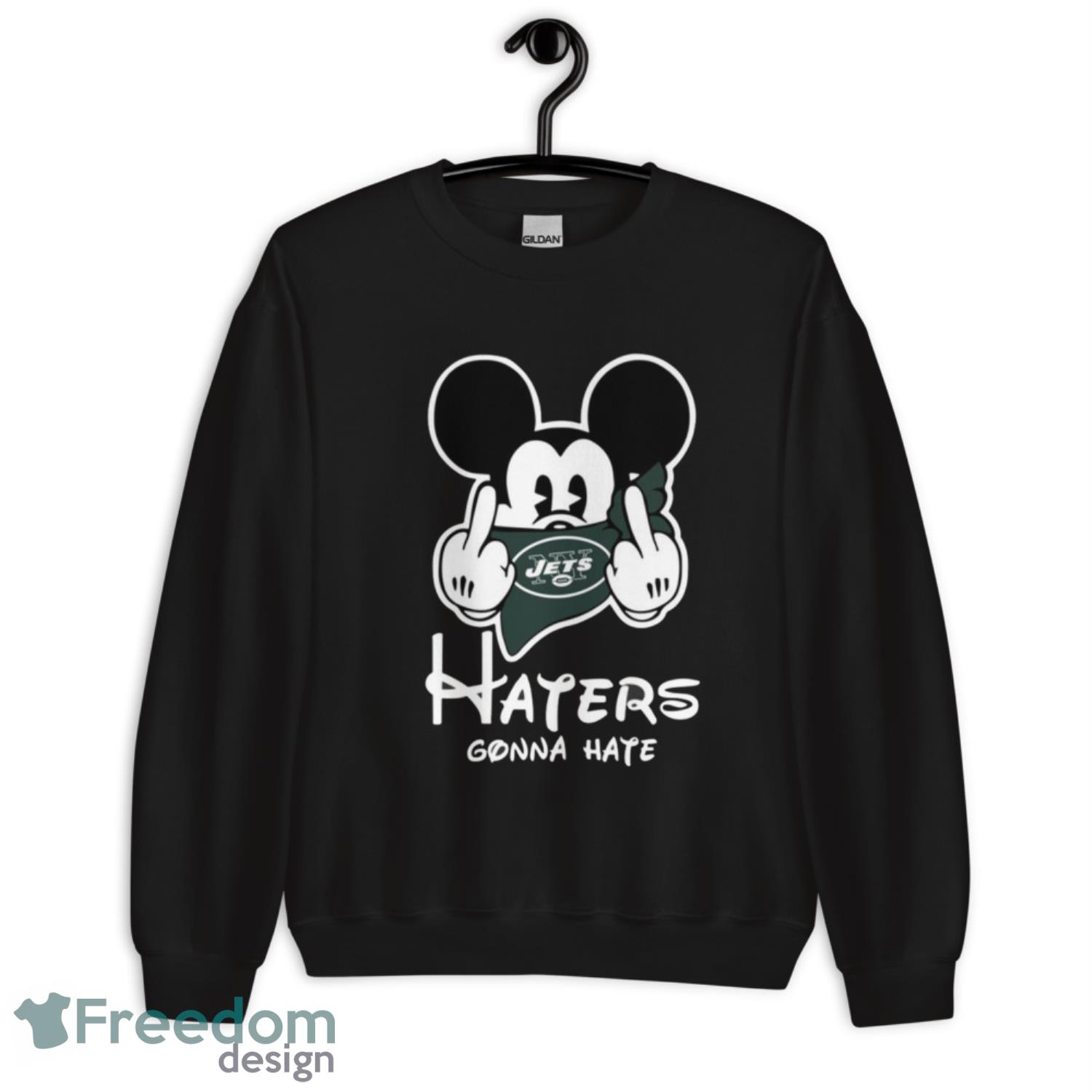 NFL New York Jets Haters Gonna Hate Mickey Mouse Disney Football Shirt For Fans image NFL New York Jets Haters Gonna Hate Mickey Mouse Disney Football Shirt For Fans - Unisex Crewneck Sweatshirt