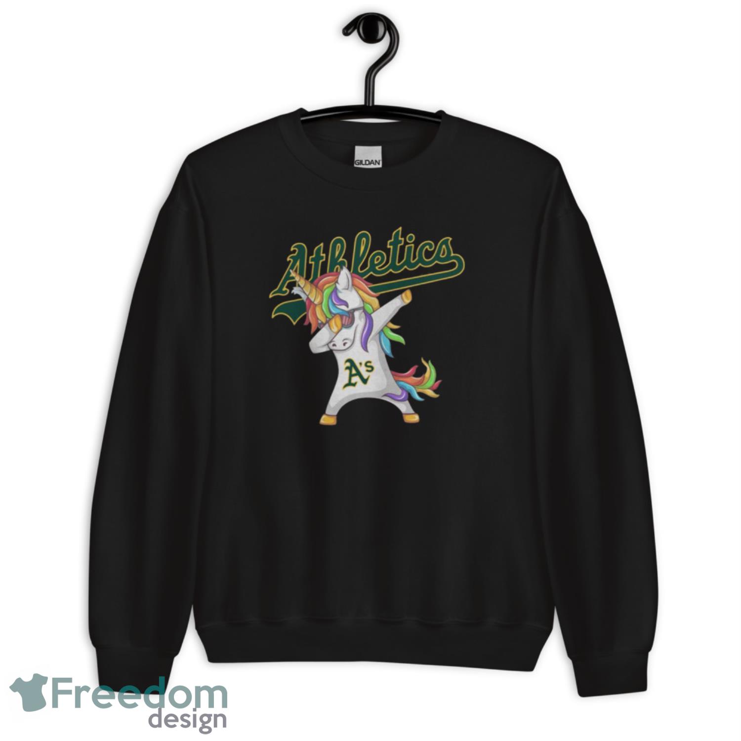 Oakland Athletics MLB Baseball Funny Unicorn Dabbing Sports T Shirt image Oakland Athletics MLB Baseball Funny Unicorn Dabbing Sports T Shirt - Unisex Crewneck Sweatshirt