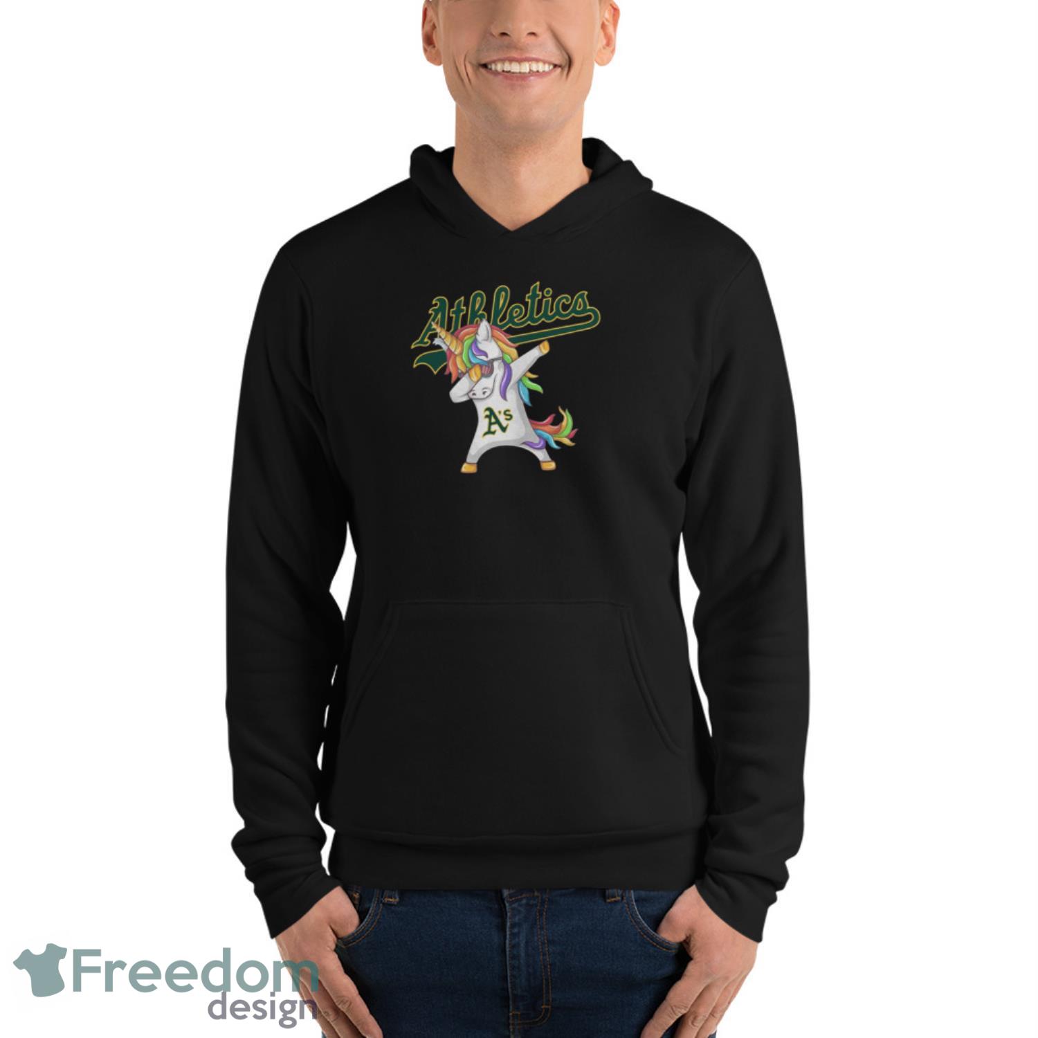 Oakland Athletics MLB Baseball Funny Unicorn Dabbing Sports T Shirt - Unisex Fleece Pullover Hoodie Oakland Athletics MLB Baseball Funny Unicorn Dabbing Sports T Shirt - Unisex Fleece Pullover Hoodie