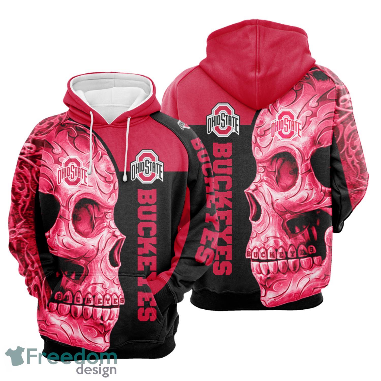 Ohio state sale skull hoodie