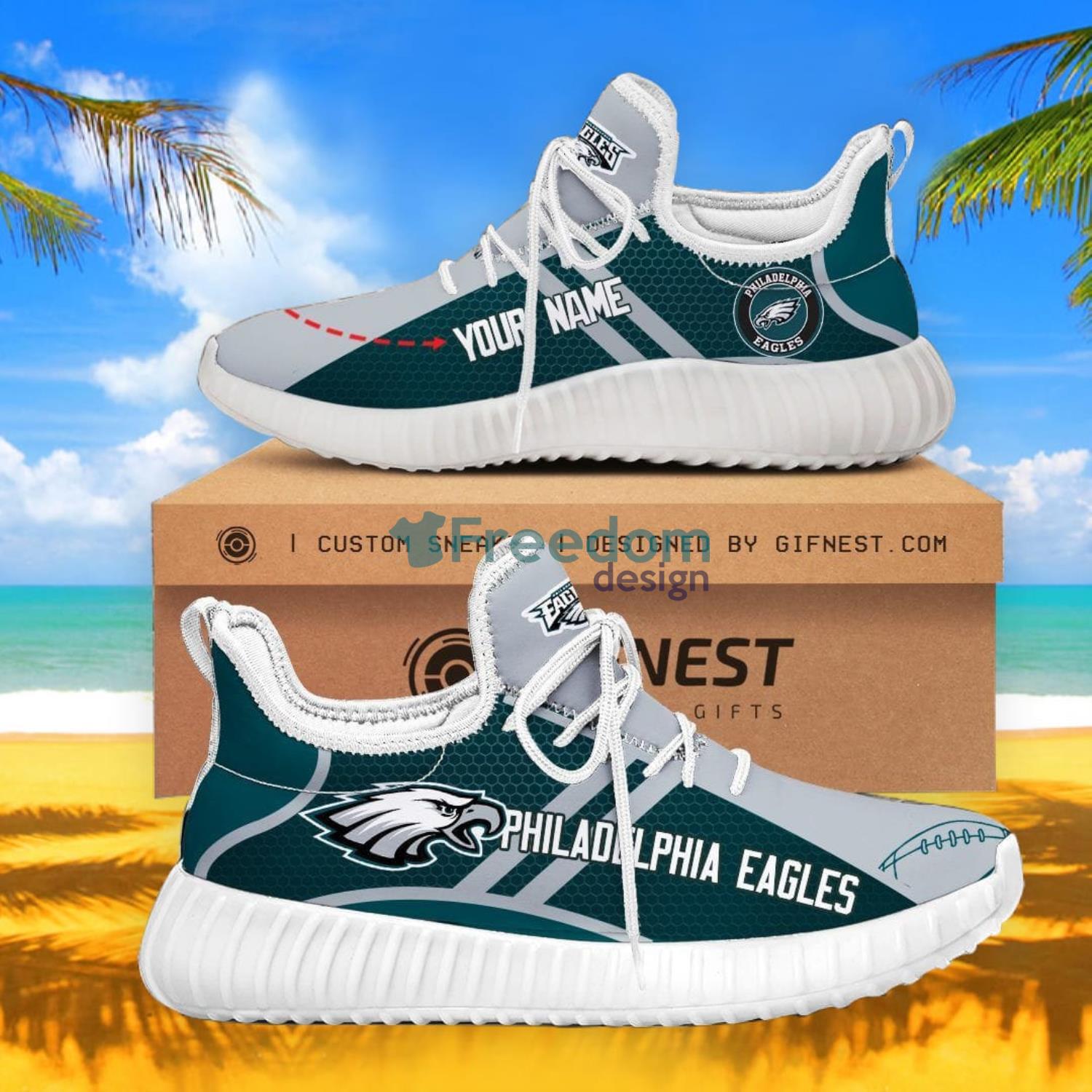 Personalized Name Philadelphia Eagles Reze Shoes Gift For Fans