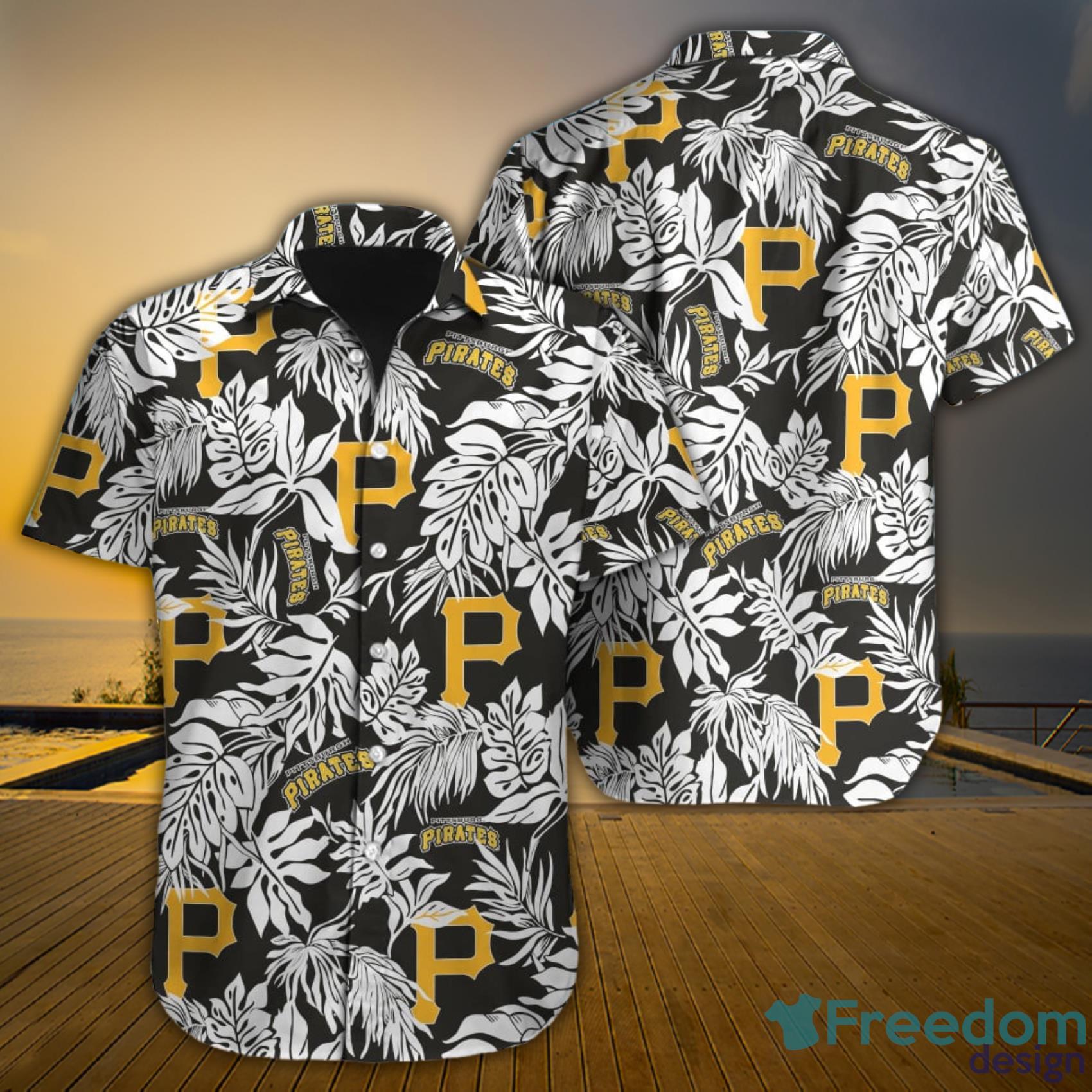 Pittsburgh Pirates Logo MLB Hawaii Polo Shirt For Fans - Freedomdesign