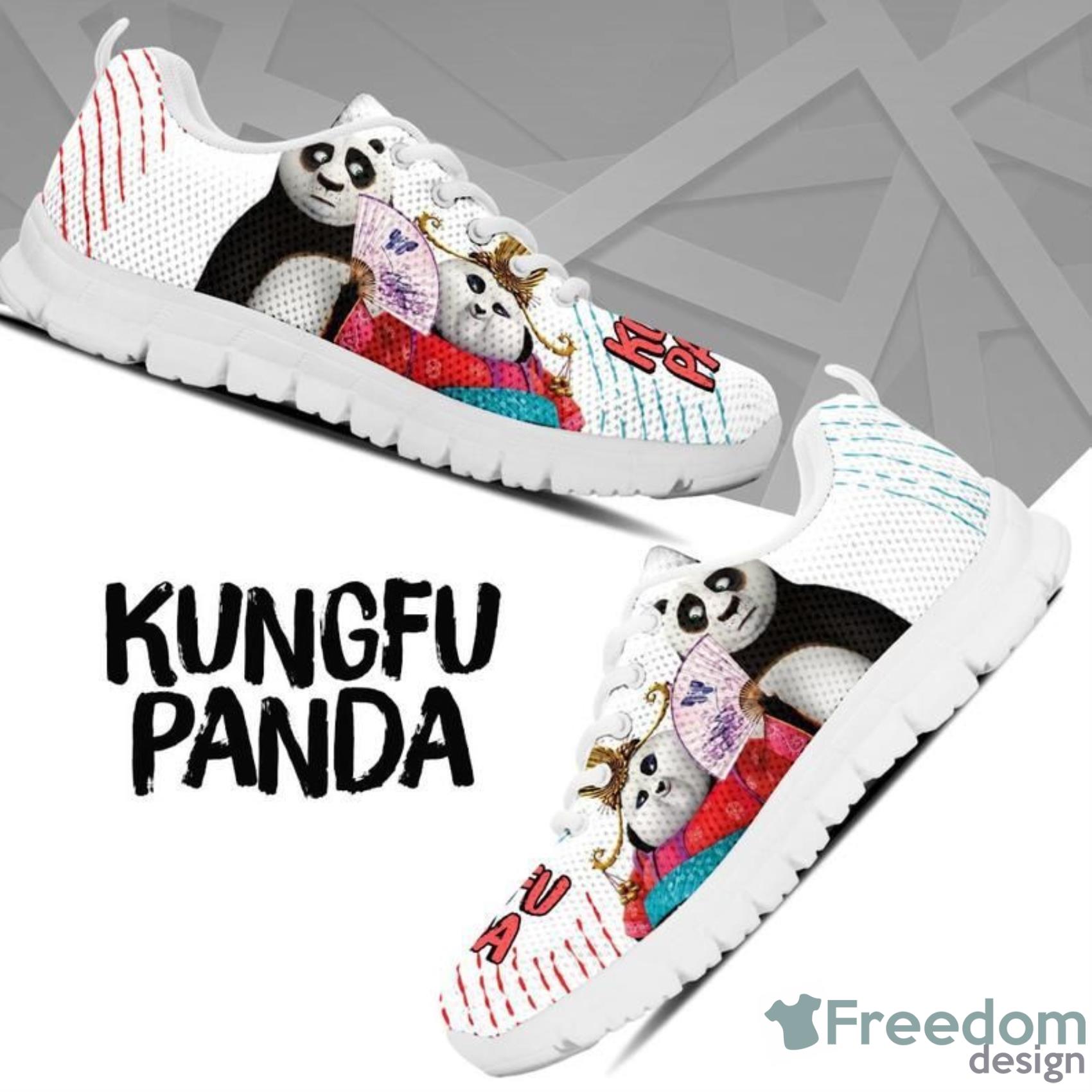 Po Shoes Kungfu Panda Cartoon White Sneakers Shoes For Men And Women Product Photo 1