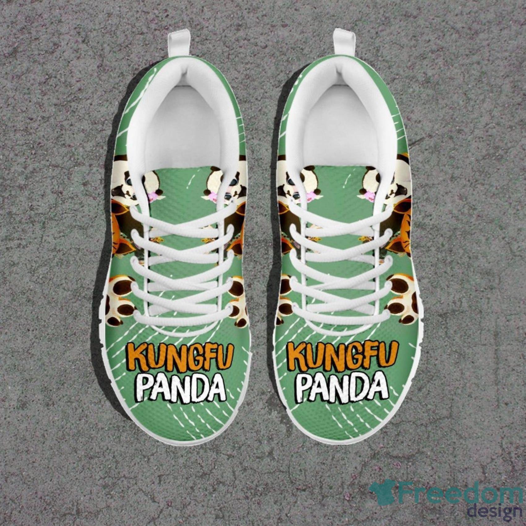 Po Shoes Kungfu Panda Tiger Green Sneakers Shoes For Men And Women Product Photo 2
