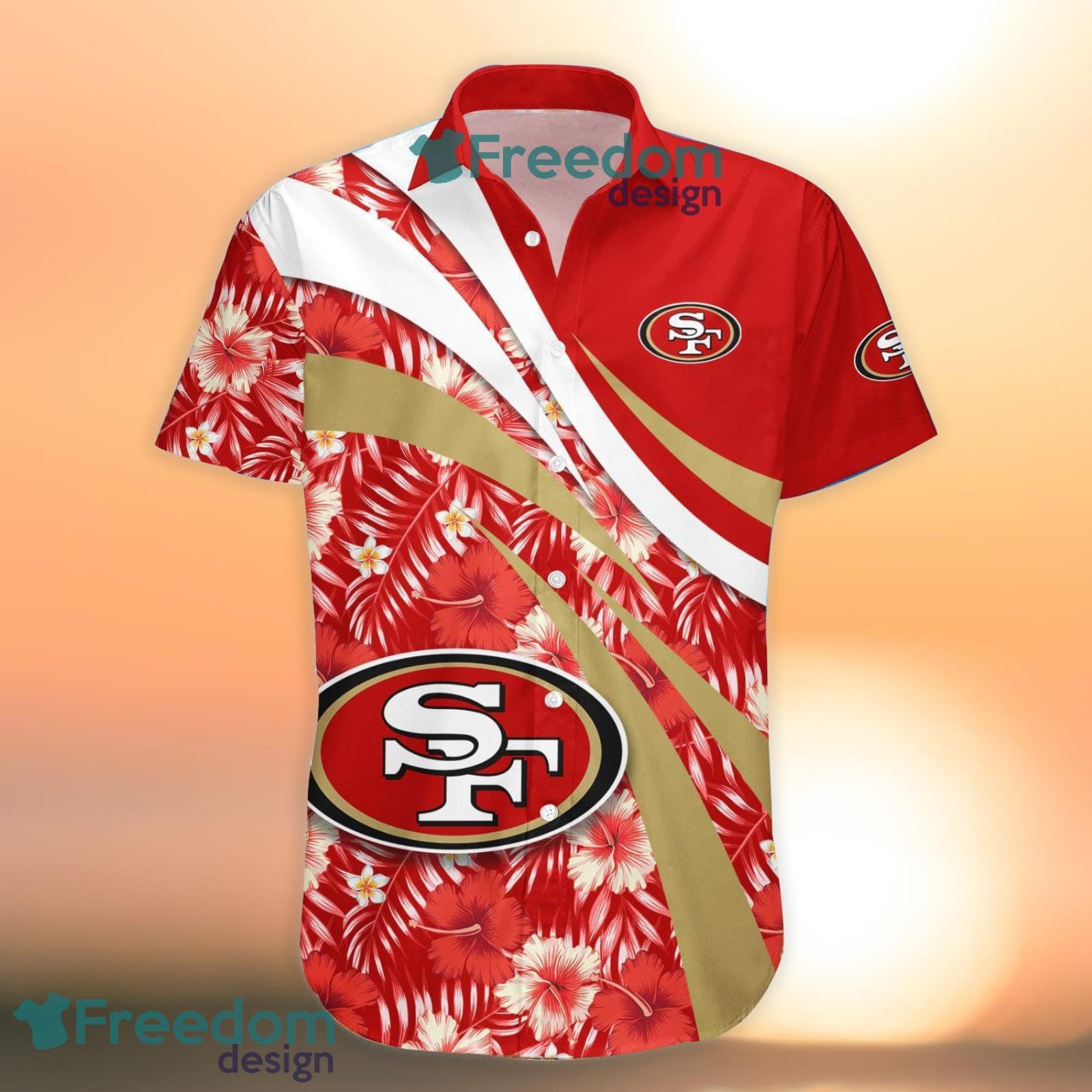 San Francisco 49ers Tropical Hibiscus Pattern Trending Summer Gift Hawaiian  Shirt