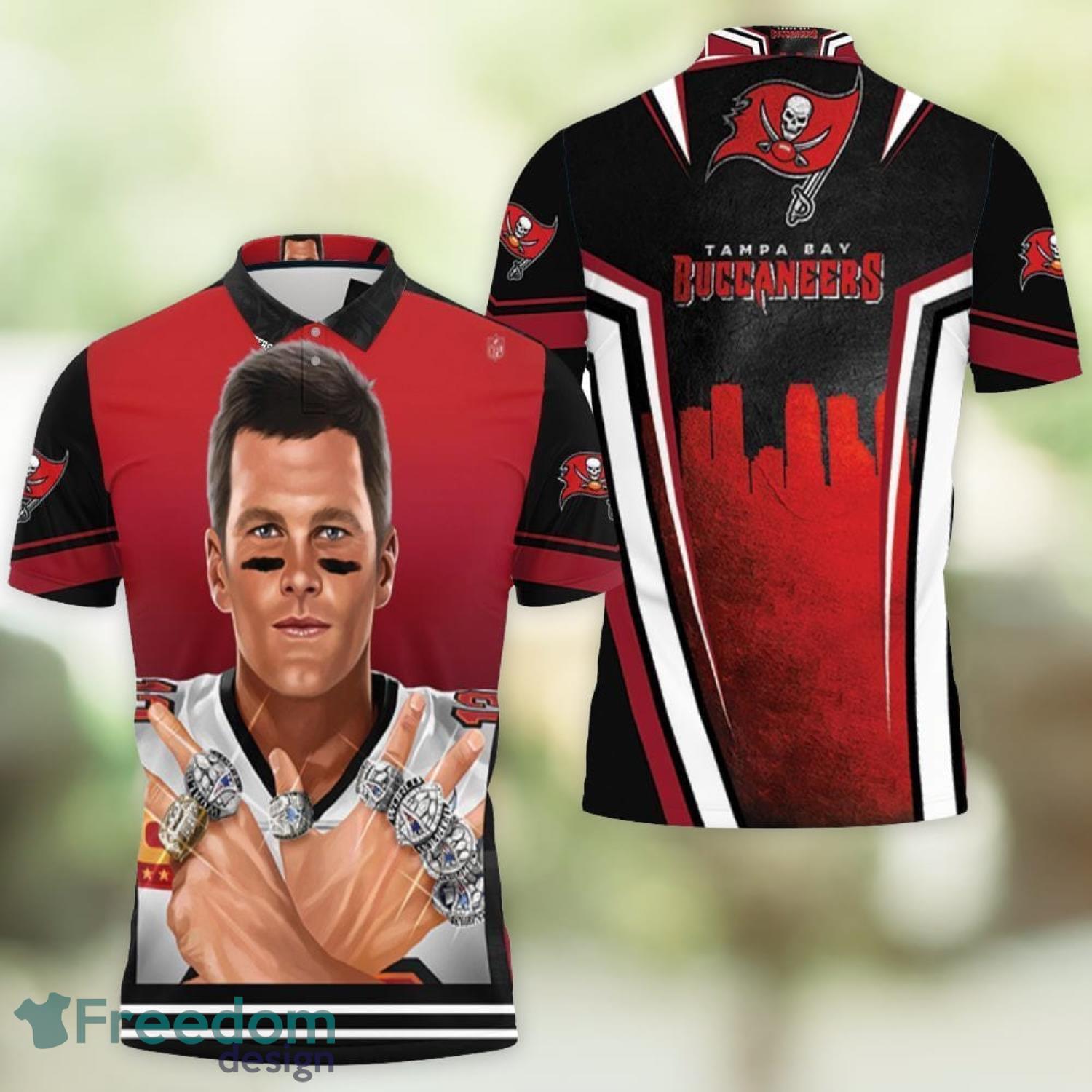 Tampa Bay Buccaneers Super Bowl Champions Tom Brady Ring Lord 3D Polo Shirt  For Fans - Freedomdesign