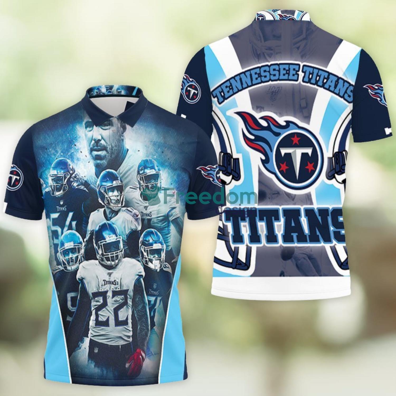 Tennessee Titans Helmet Afc South Division Champions Super Bowl 2021 Sport  Fans 3D Polo Shirt For Men - Freedomdesign