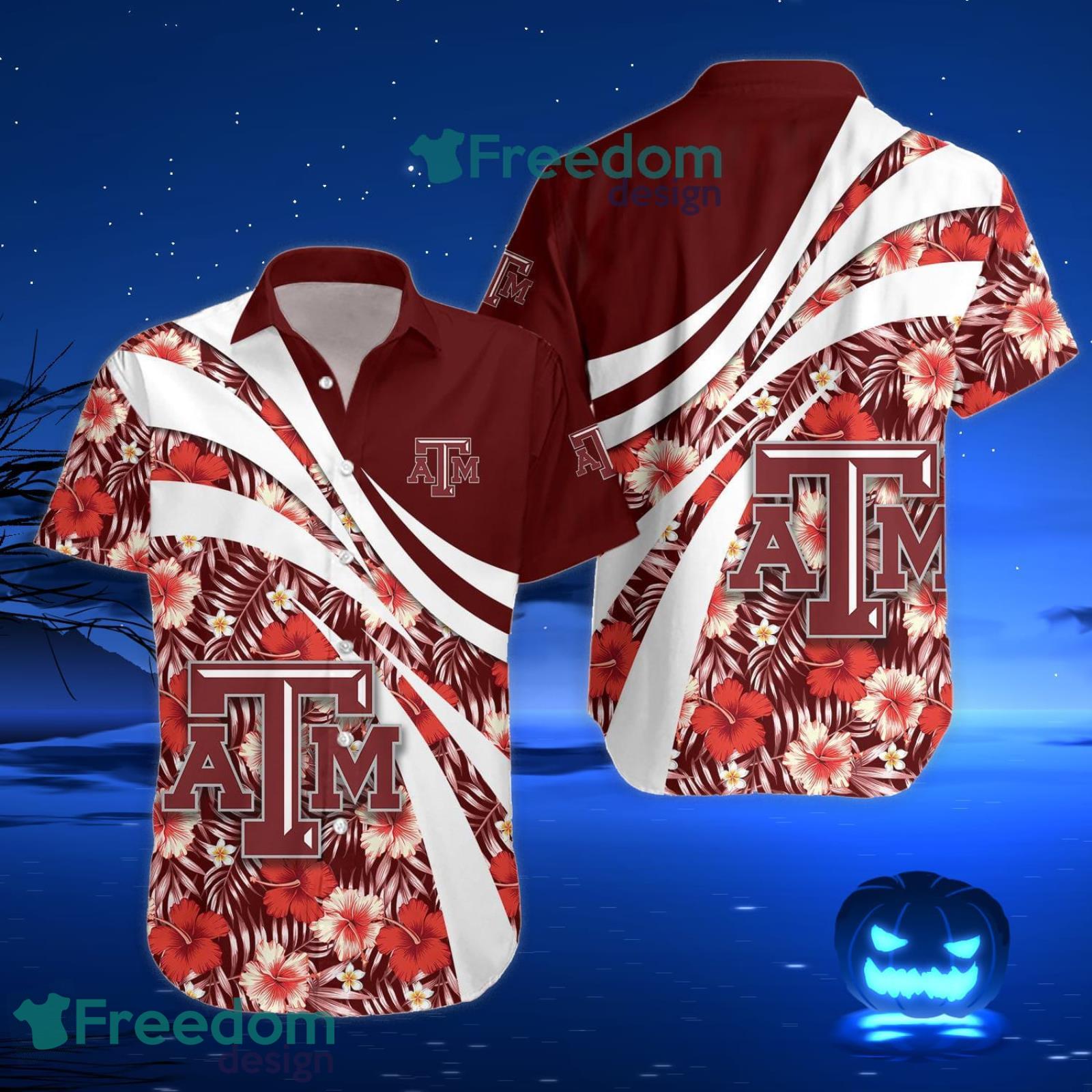 Texas A&M Aggies Floral Tropical Hawaiian Shirt