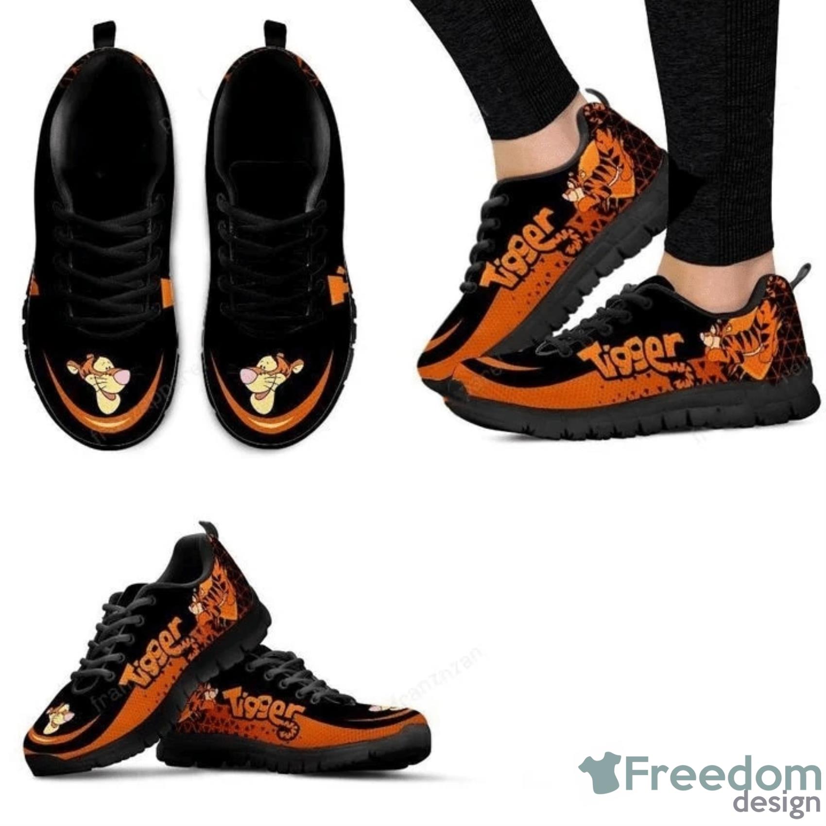 Tigger Winnie The Pooh Hafltone Cartoon Sneakers Shoes For Men And Women Product Photo 2
