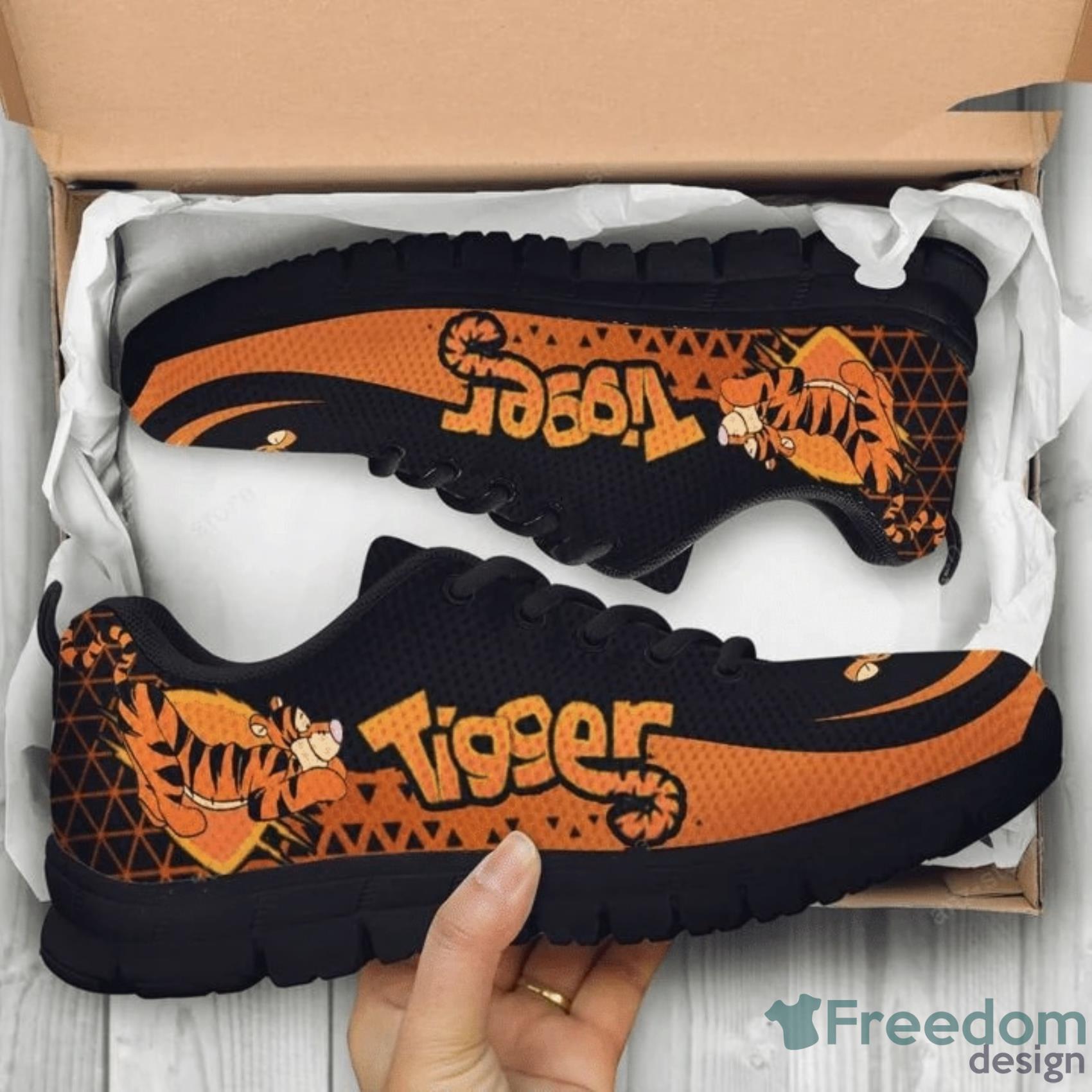 Tigger Winnie The Pooh Hafltone Cartoon Sneakers Shoes For Men And Women Product Photo 1