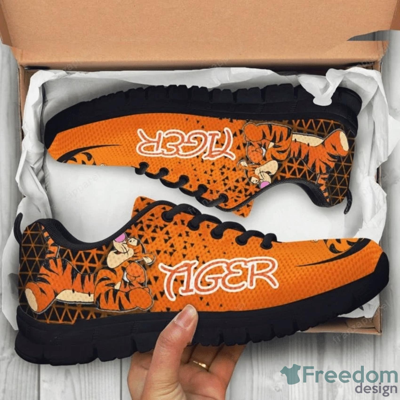 Tigger Winnie The Pooh Orange Sneakers Shoes For Men And Women Product Photo 1